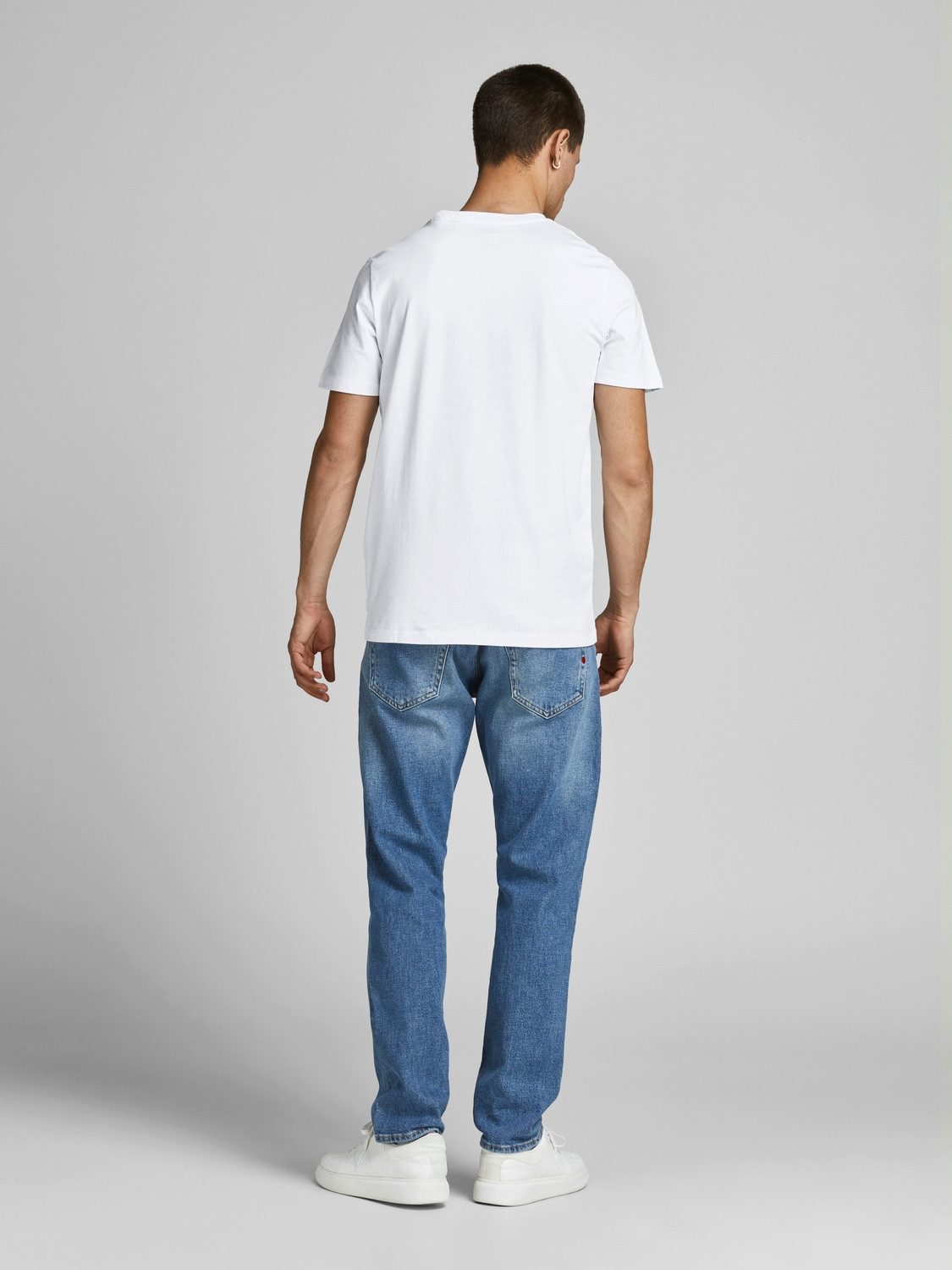 Jack & Jones T-shirt JJEORGANIC BASIC TEE SS O-NE 5PK MP NOOS (5-delig, Set van 5)