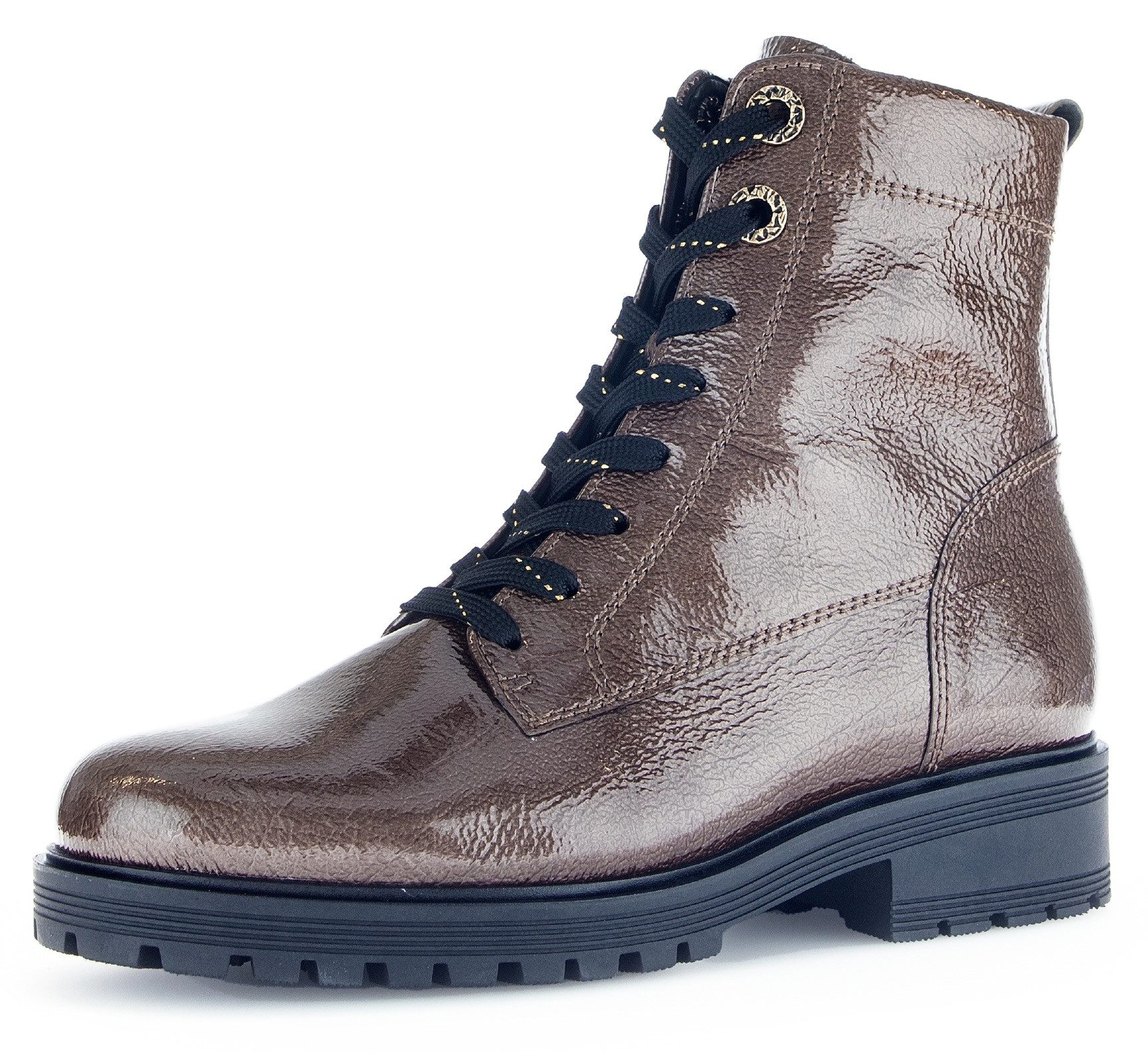 Gabor Veterschoenen Pisa blokhak, veterschoen, comfort schoen in breedte h dames veterlaarsjes maat 44 bruin