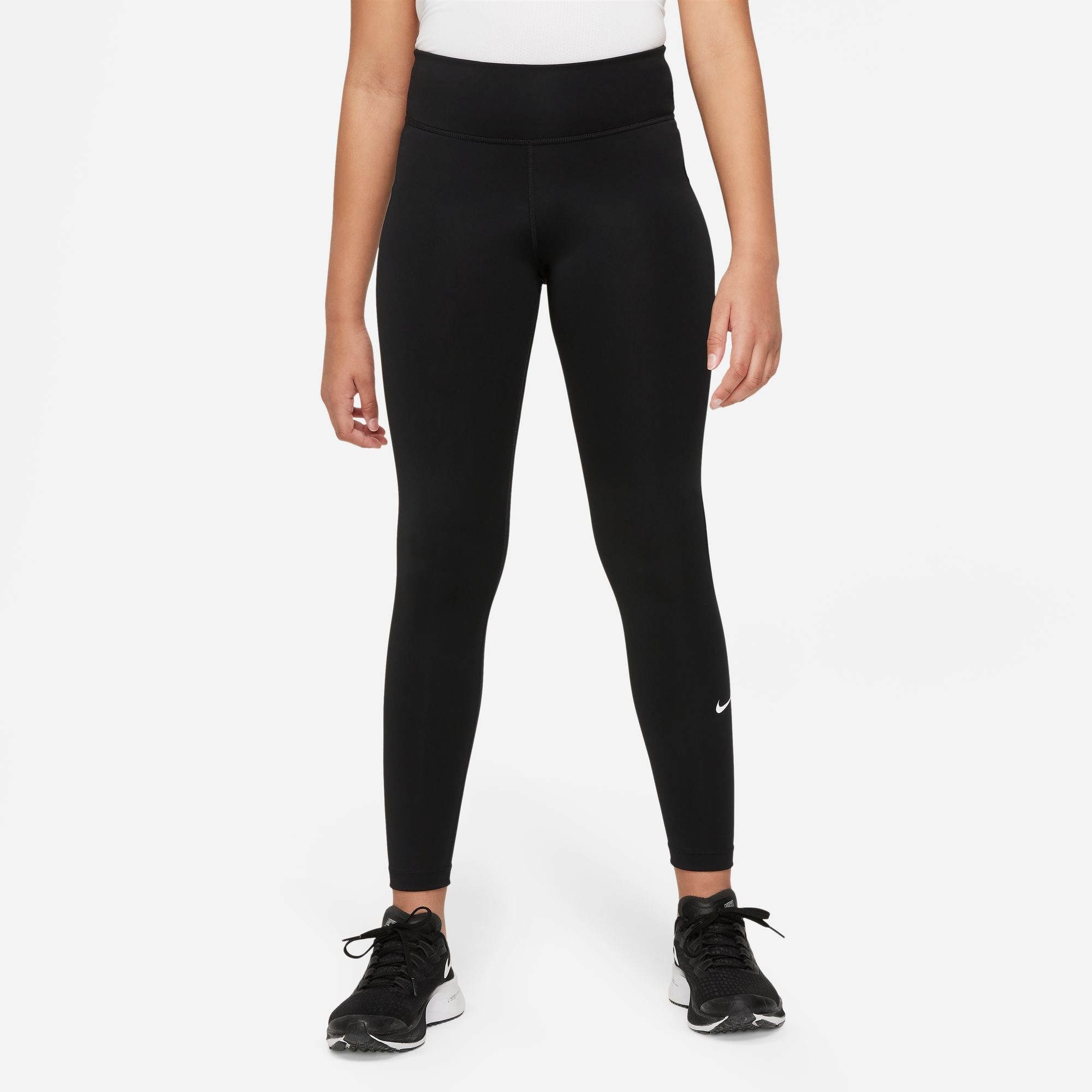 Nike Trainingstights Dri-FIT One Big Kids' (Girls') Leggings meisjes sportleggings maat XL (164) zwart