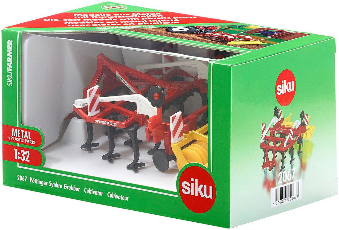 Siku Speelgoed aanhanger Siku boer, Pöttinger cultivator Synkro (2067)