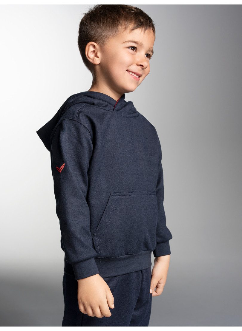Trigema Sweatshirt TRIGEMA hoodie met kangoeroezak