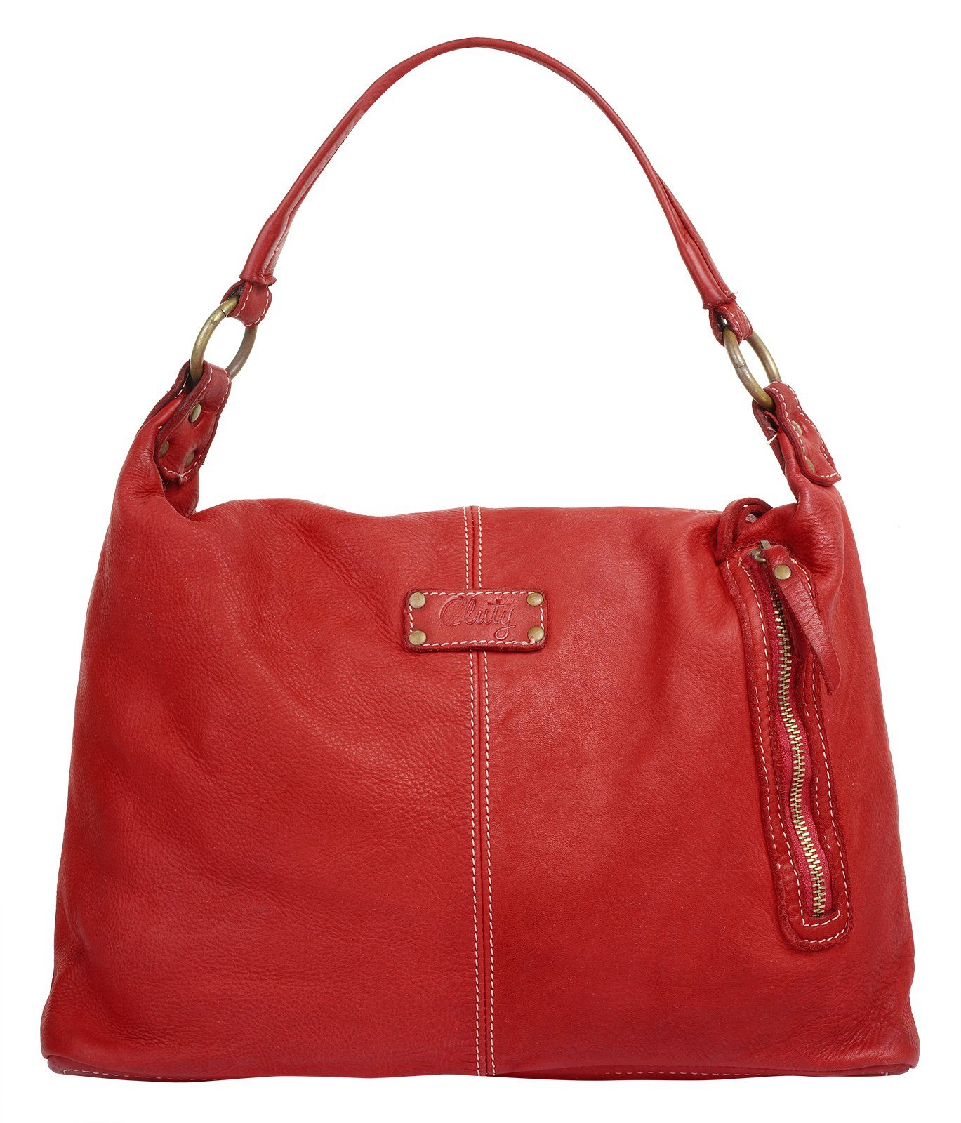 Cluty Shopper echt leer, made in italy