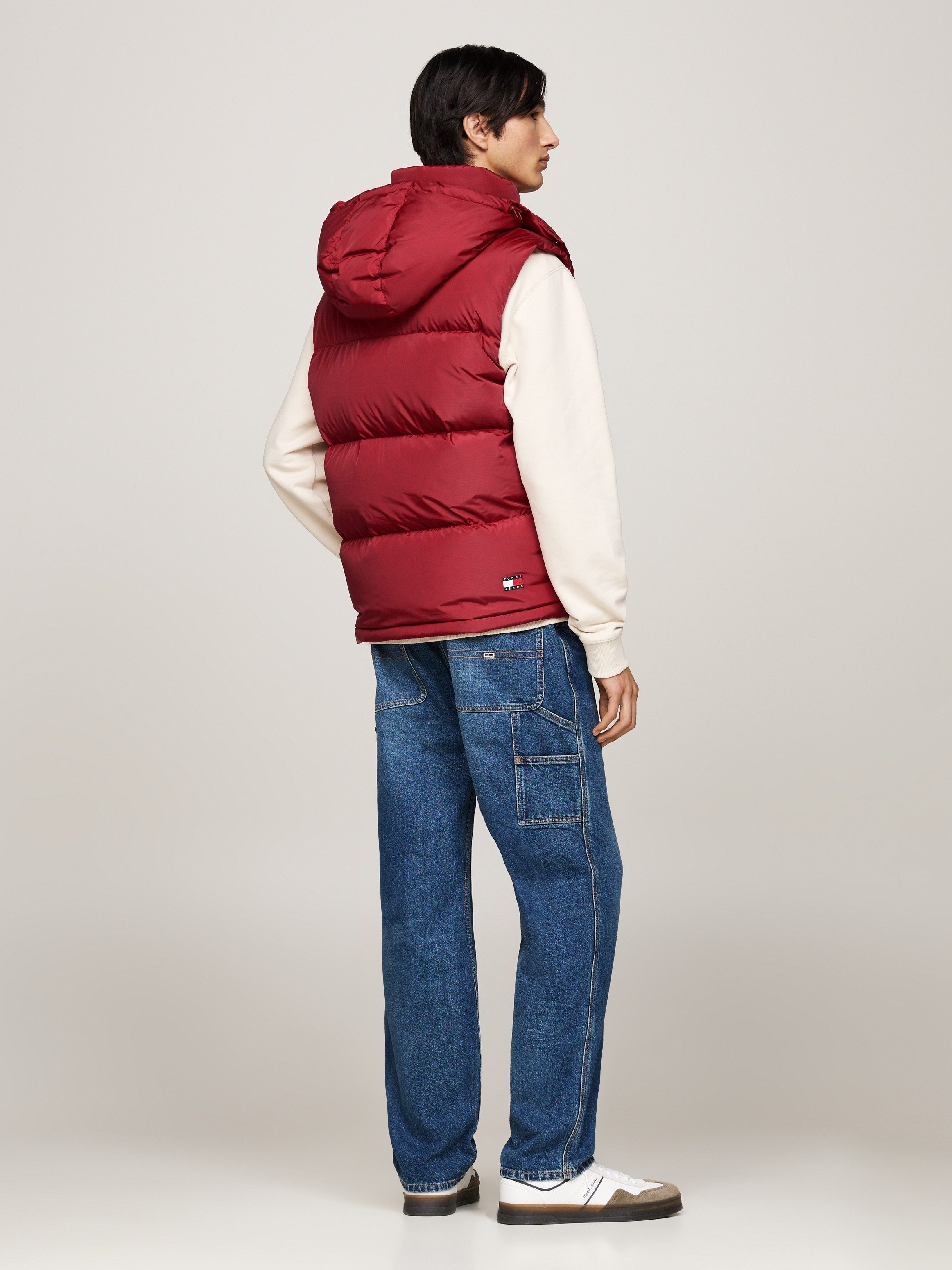 TOMMY JEANS Bodywarmer TJM ALASKA VEST Afneembare capuchon met trekkoord