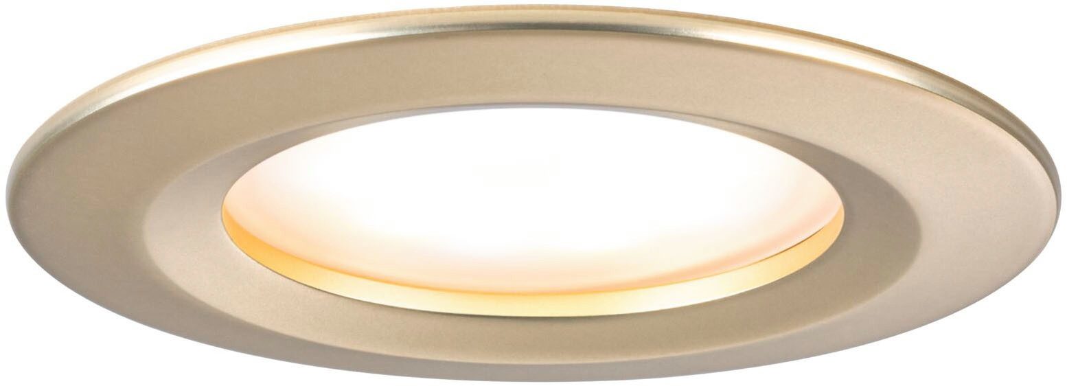 Paulmann Ledinbouwlamp LED inbouwlamp Nova Coin IP44 rond 78mm munt goudkleur mat