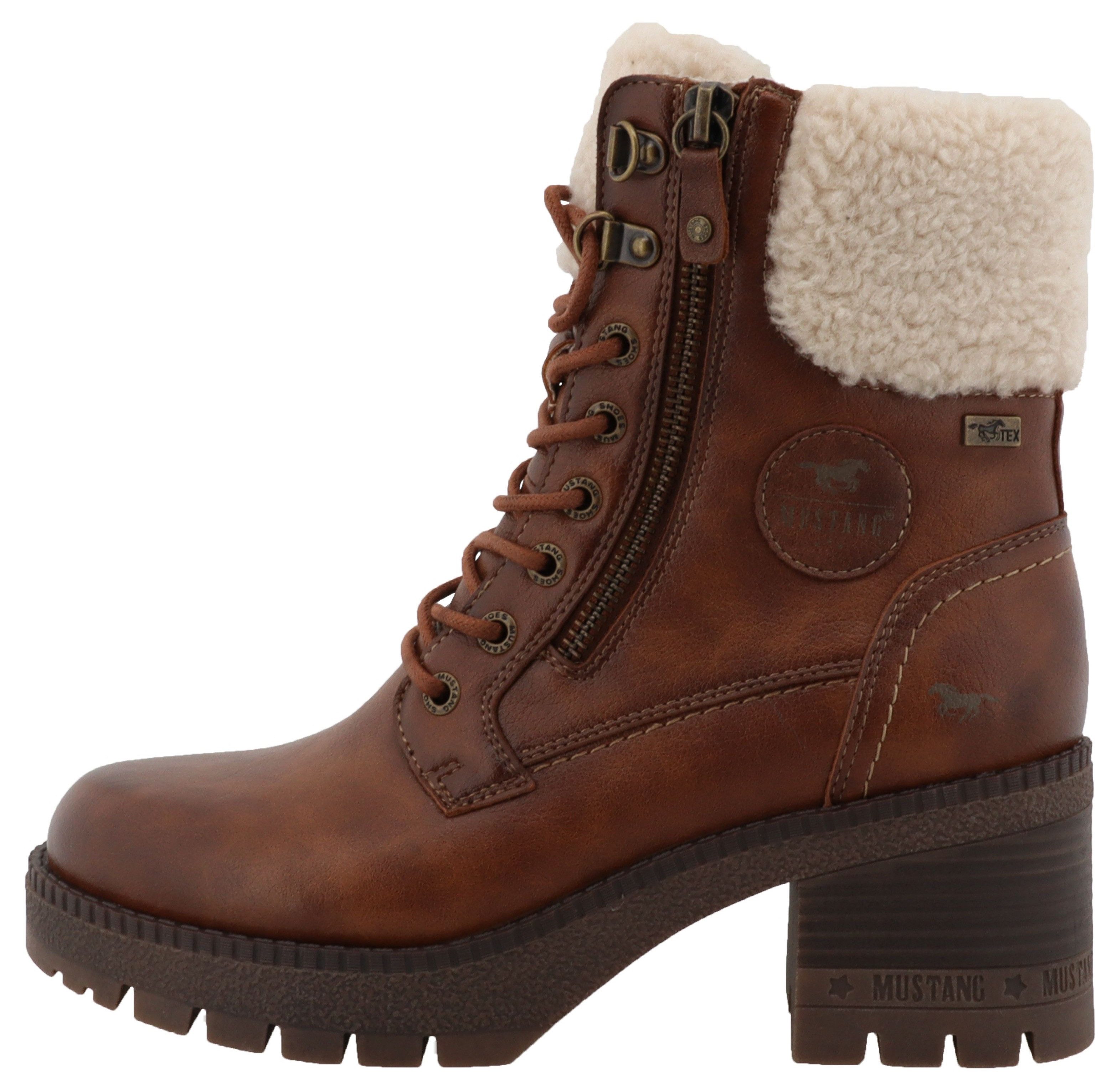 Mustang Shoes Winterlaarsjes CARO Winterboots met blokhak