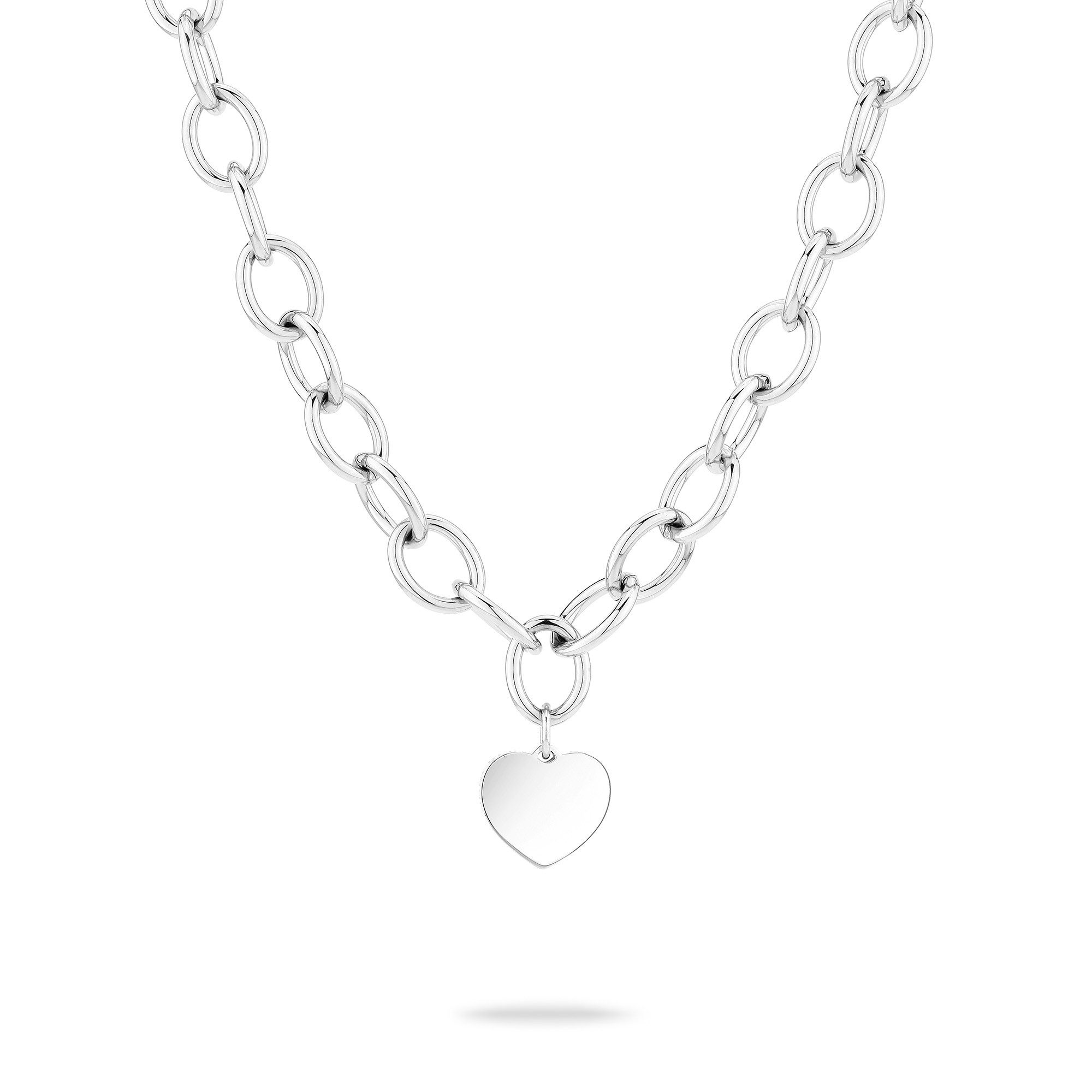 Liebeskind Berlin Ketting met hanger Sieraden RVS My Heart Hart LJ-1606 LJ-1607 LJ-1608 LJ-1609 dames kettingen zilver(kleur)