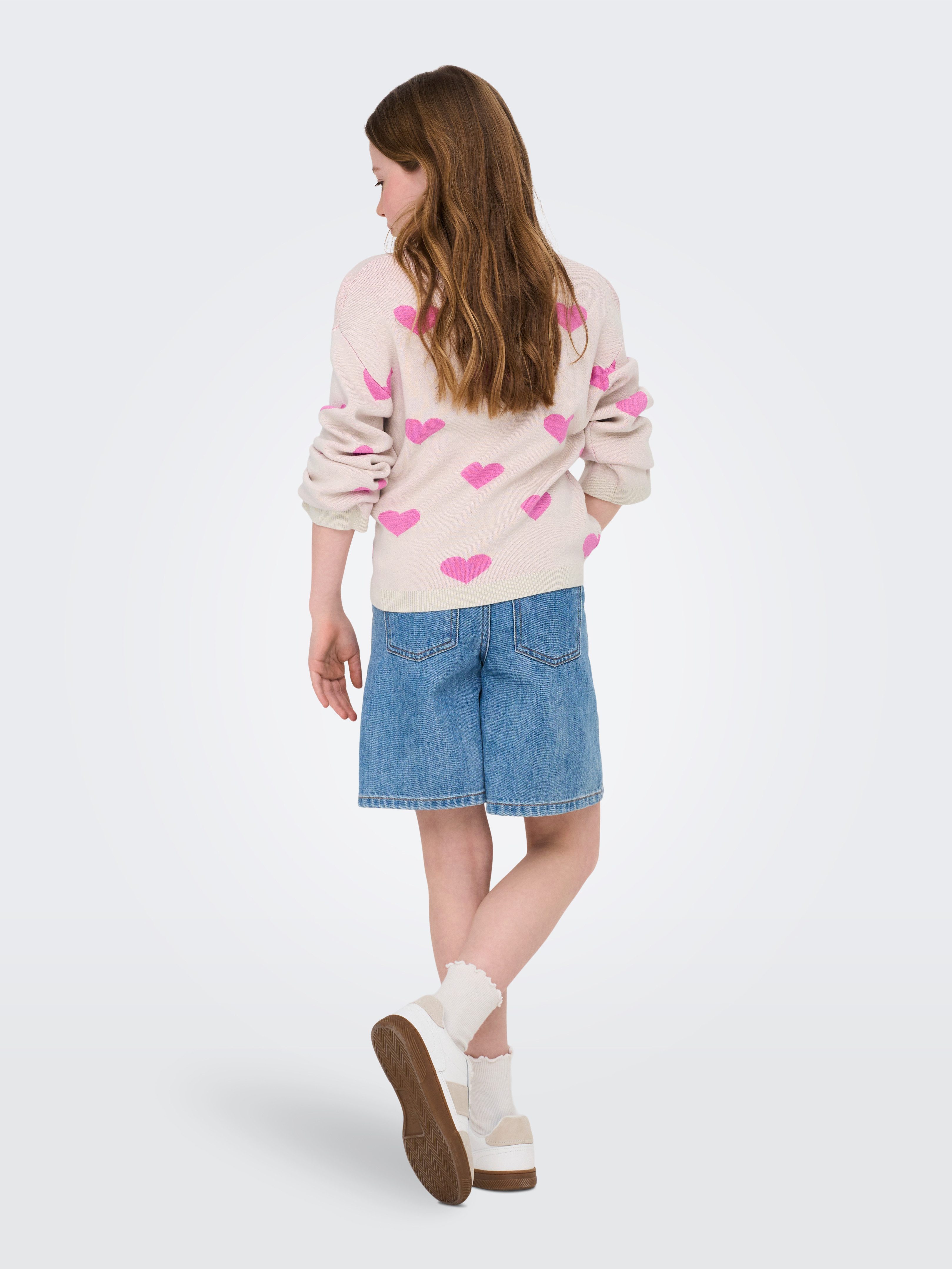 KIDS ONLY Trui met ronde hals KOGMONTANA LS JQ LOOSE O-NECK CP KNT