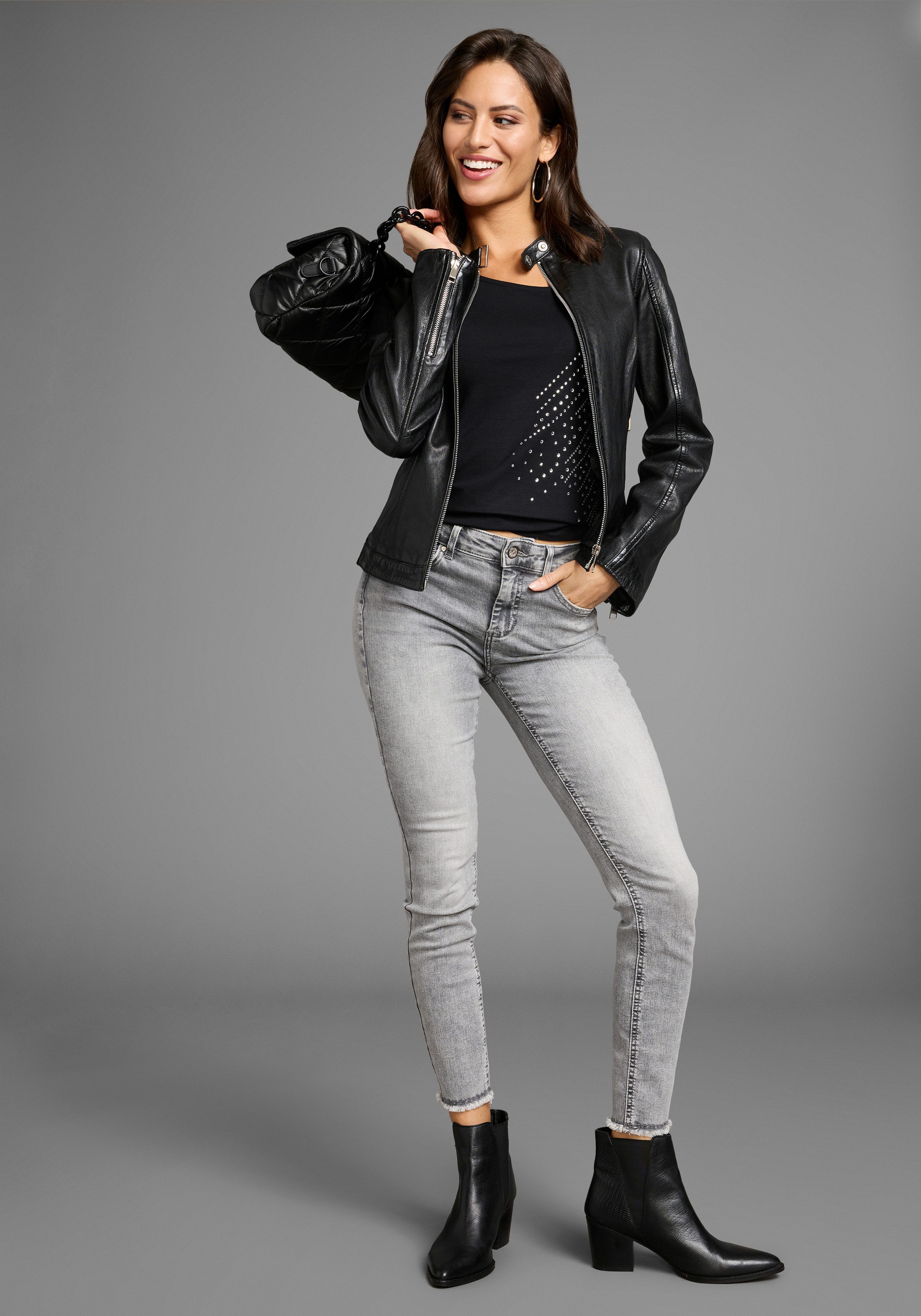 Laura Scott T-shirt met glinstersteentjes