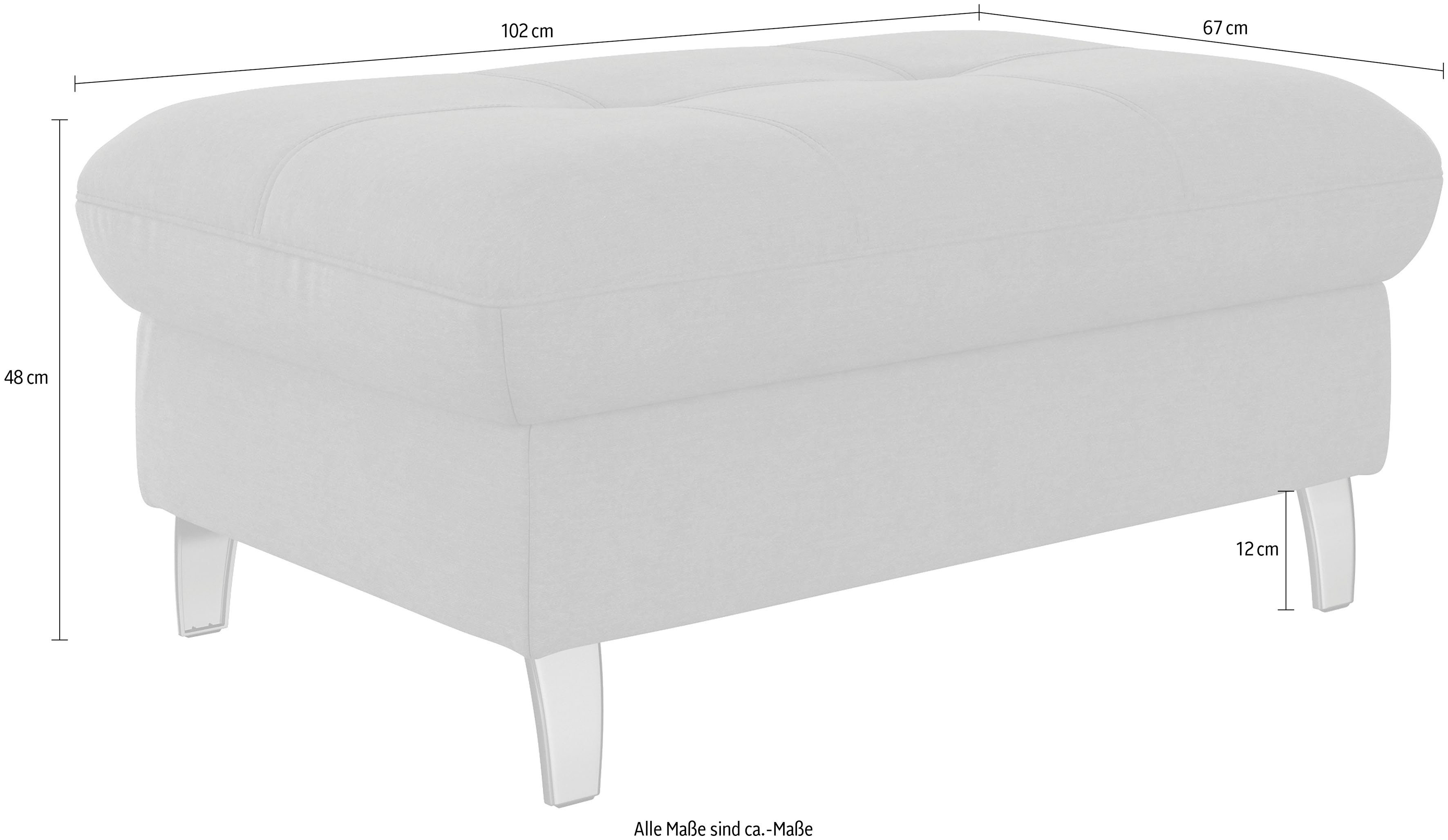 sit&more Hocker met bergruimte Maggiore met bergruimte en moderne metalen poten