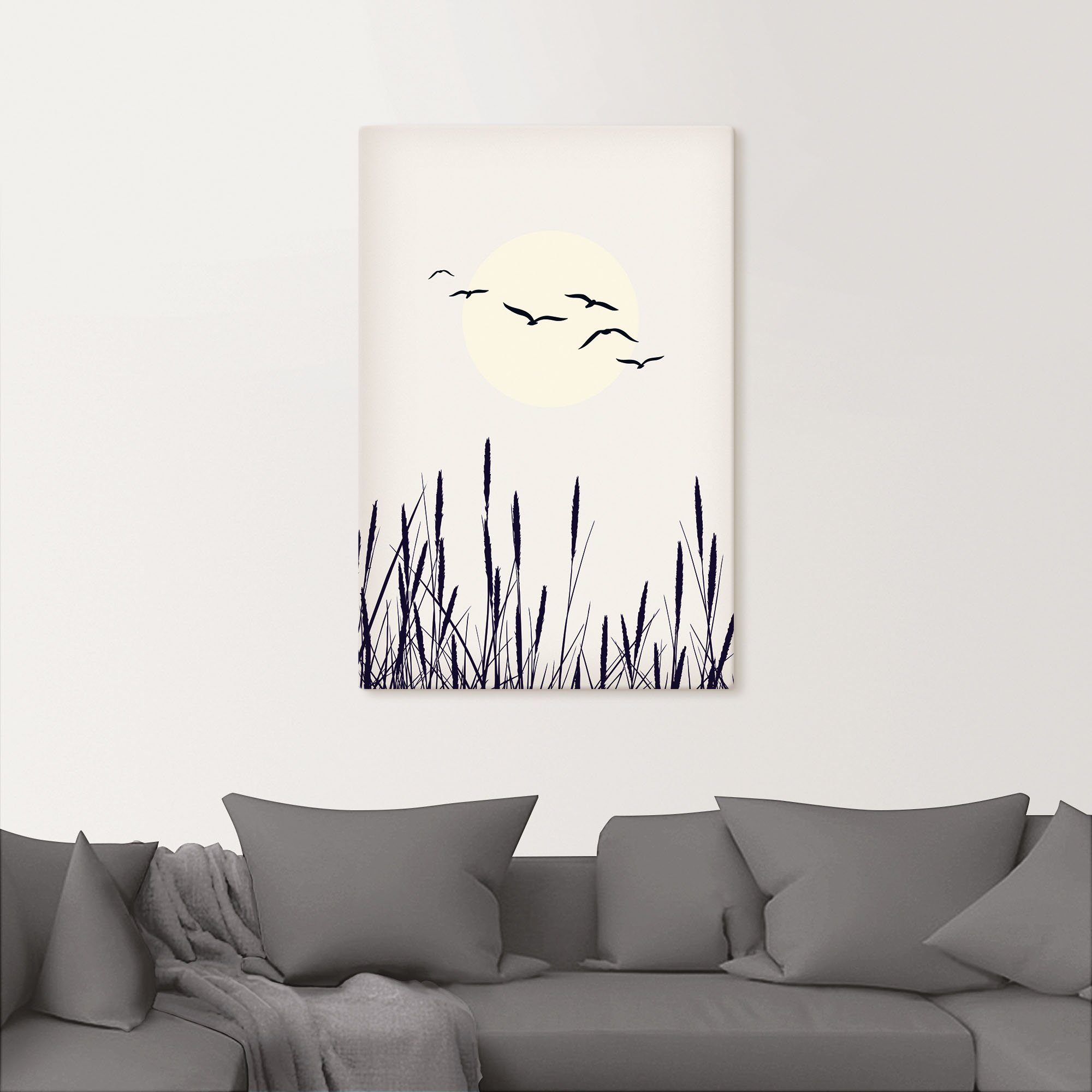 Artland Artprint Schaduw van de zon als artprint van aluminium, artprint op linnen, muursticker of poster in verschillende maten