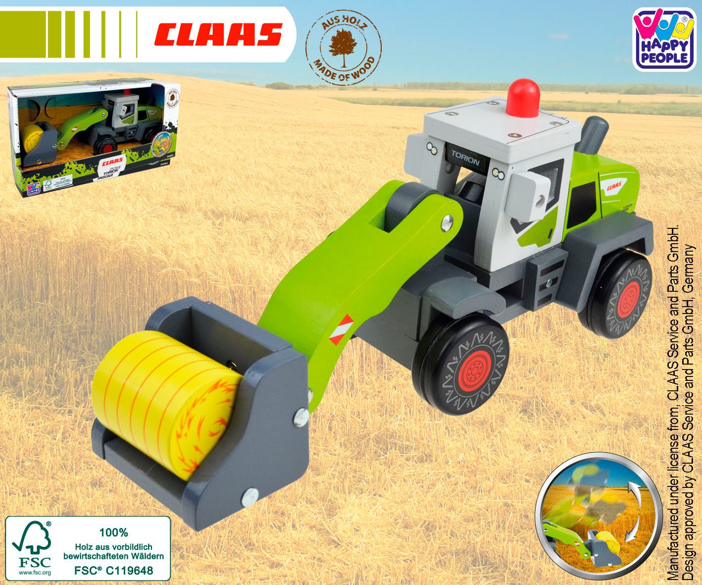 Happy People Speelgoed-shovel CLAAS Kids Torion 2014
