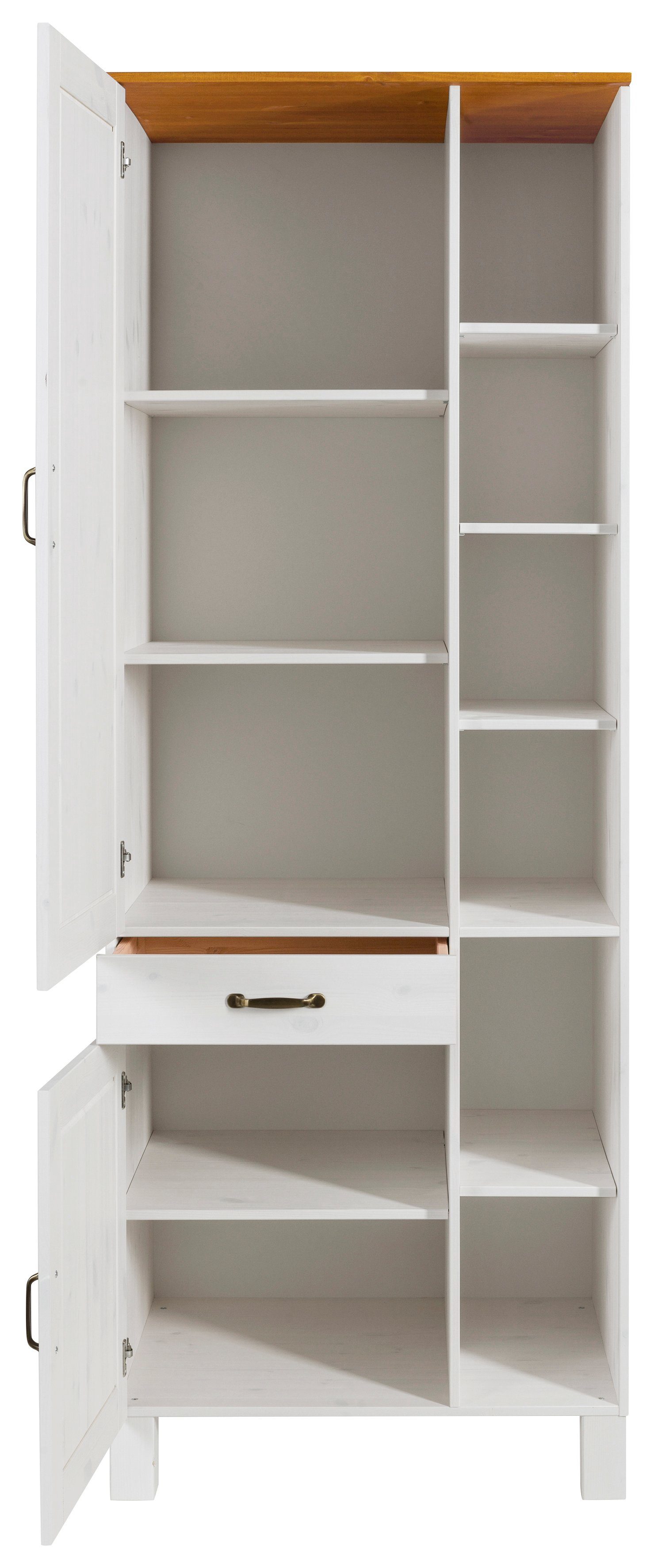 Home affaire Hoge kast Alby Breedte 75 cm, 2 deuren, 1 lade, 6 open vakken