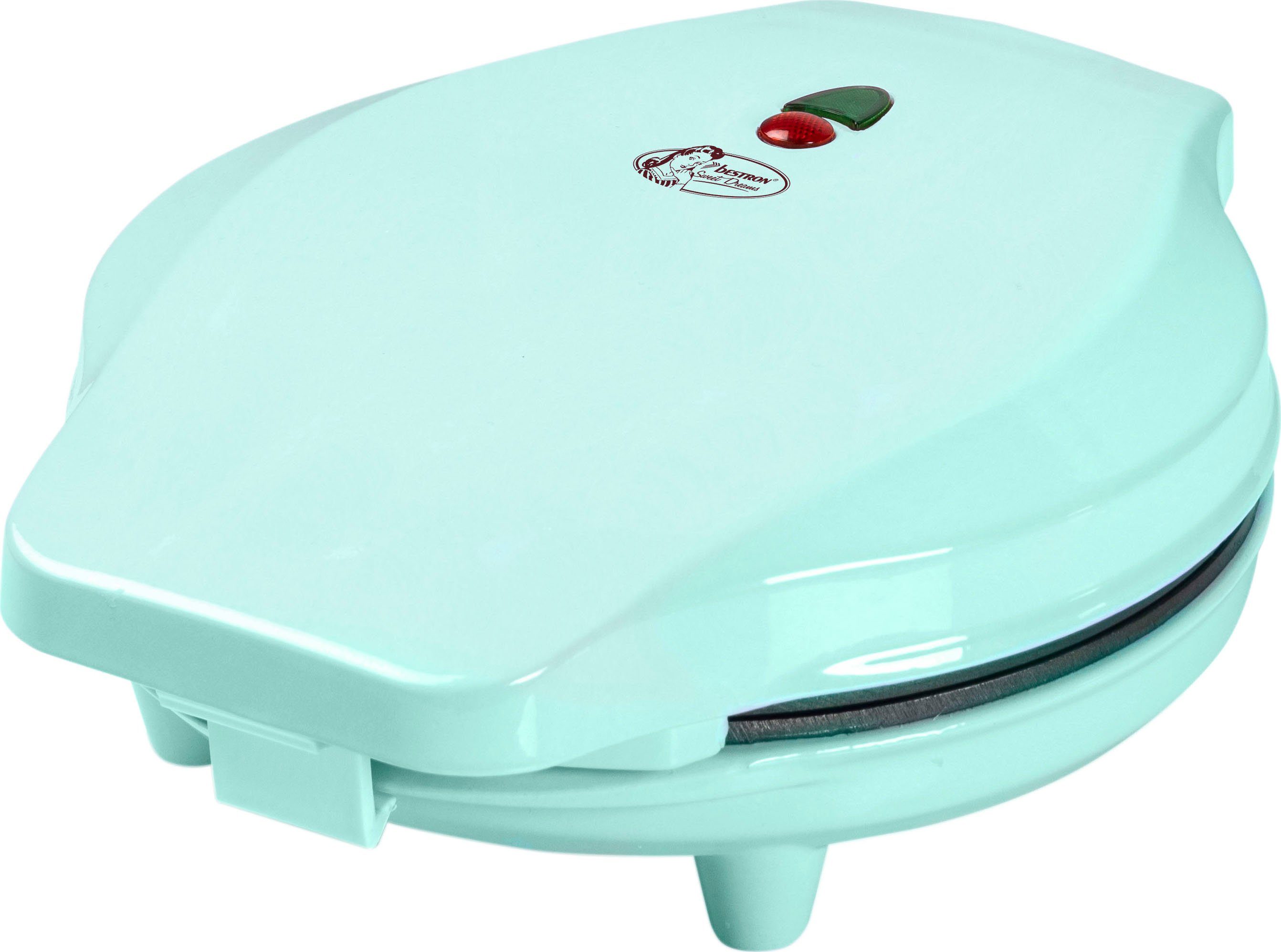 bestron Wafelijzer ABWM300 voor bubble wafels die gevuld kunnen worden, met controlelampje & antiaanbaklaag