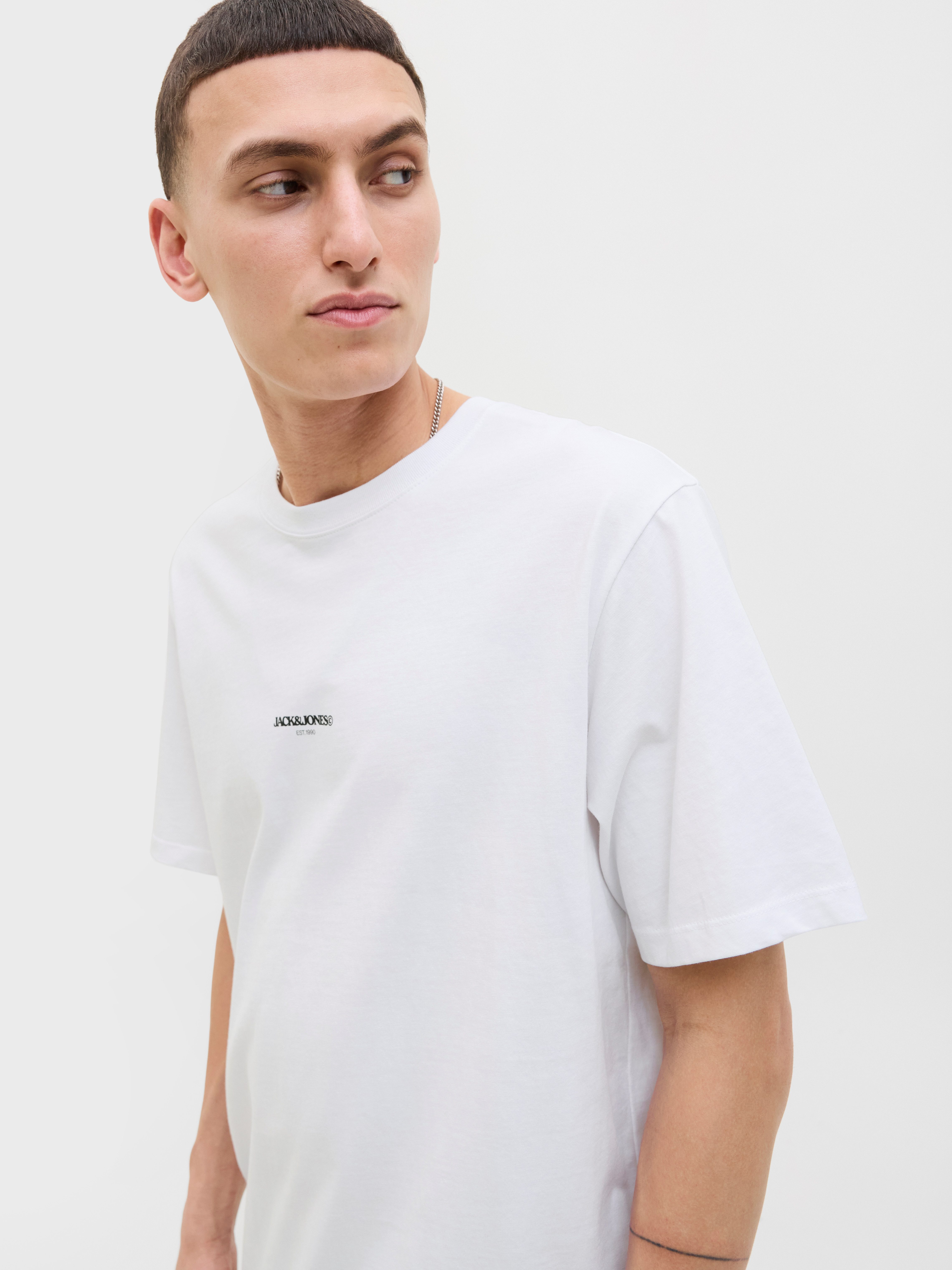 Jack & Jones Shirt met print JORTAVIRA POSTER TEE SS CREW NECK
