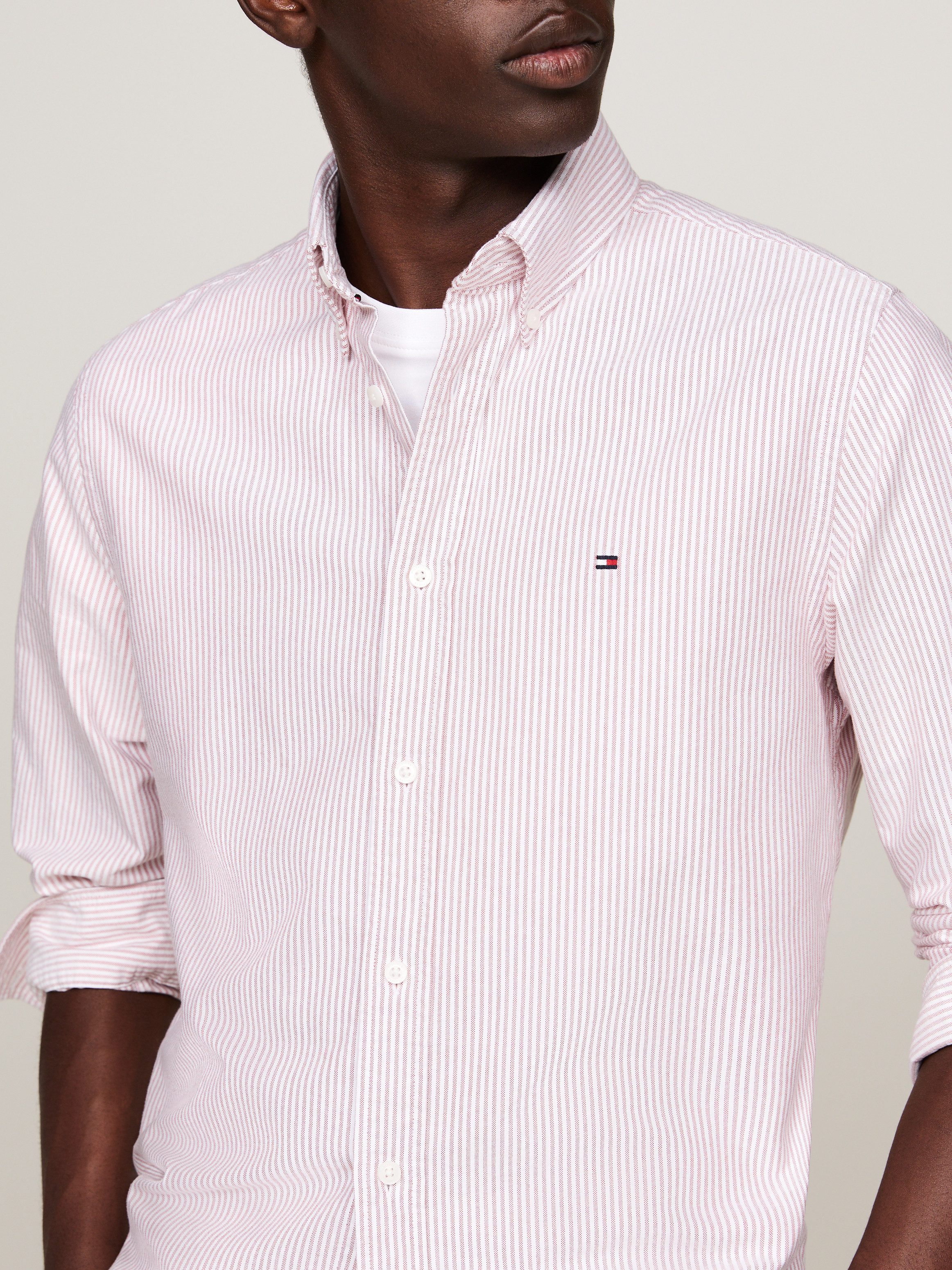Tommy Hilfiger Overhemd met lange mouwen HERITAGE OXFORD STRIPE RF SHIRT