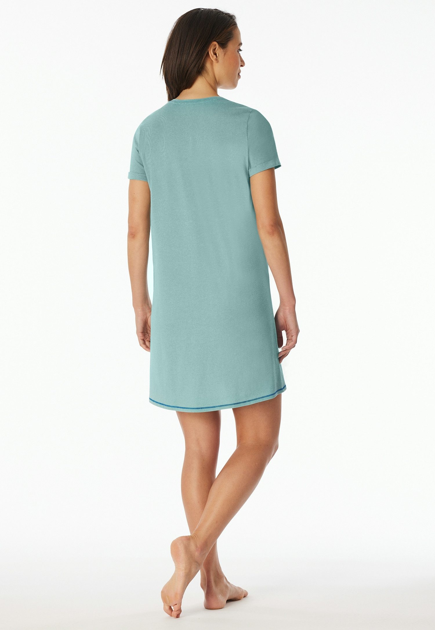 Schiesser Nachthemd Casual Essentials met statement-print