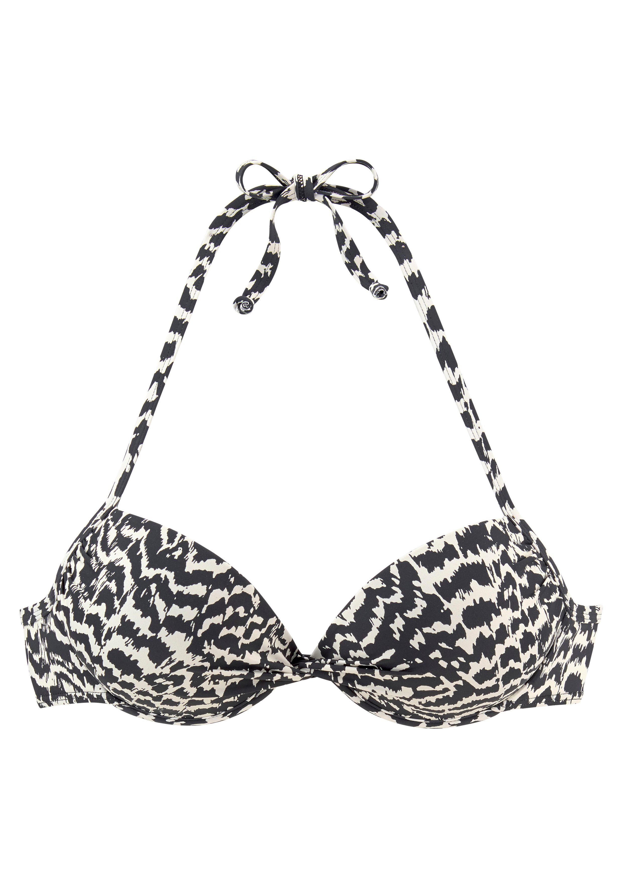 Lascana Push-upbikinitop Clara met geknoopte top