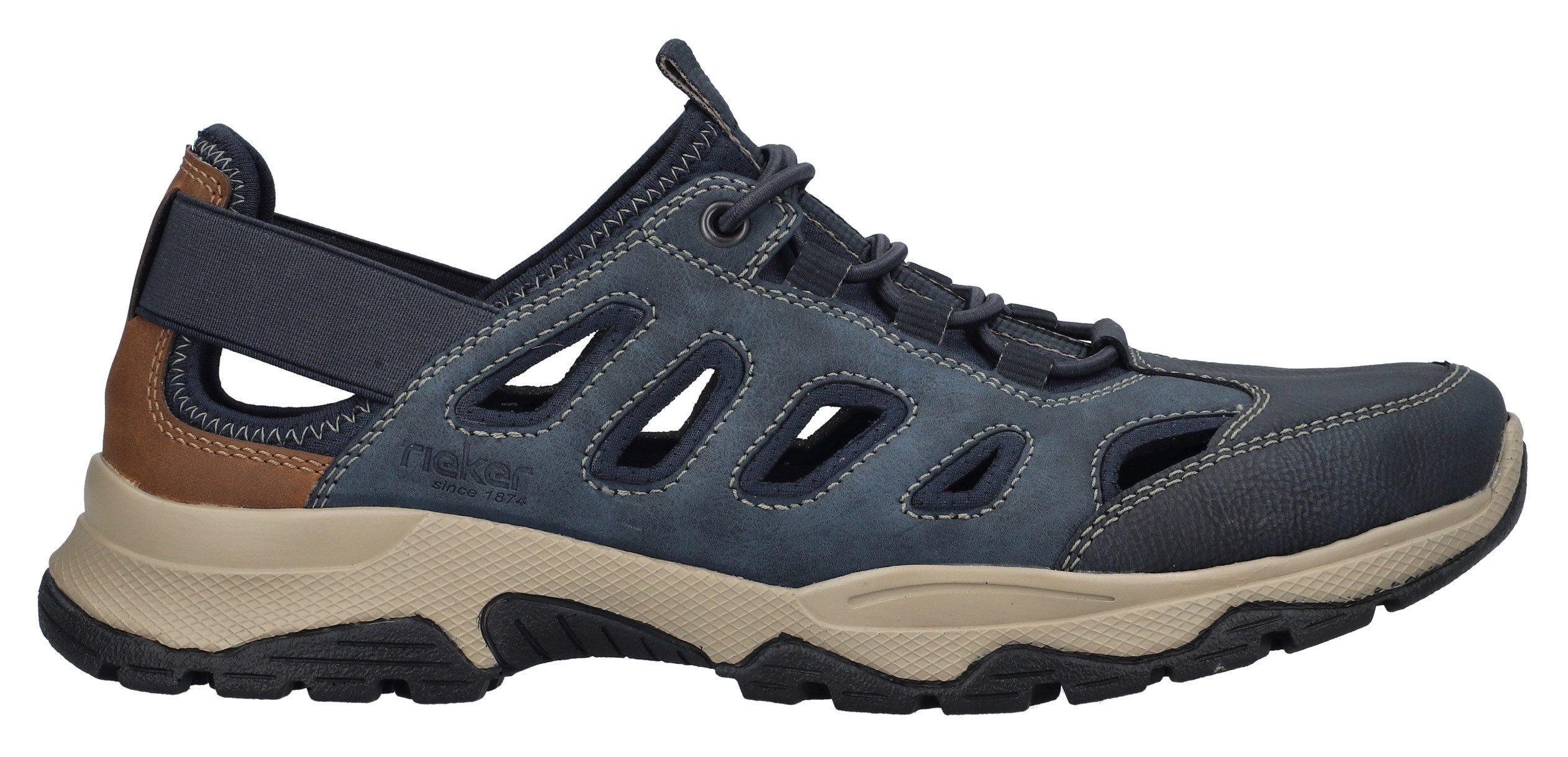 Rieker Slip-on sneakers , instapschoen, trekking schoen, outdoorschoen met elastische band