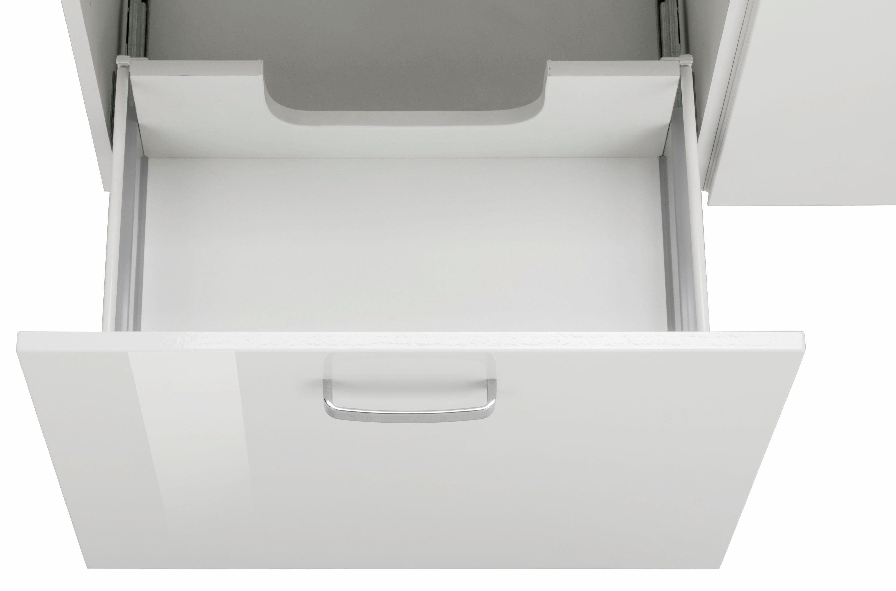 welltime Badkamerserie Ravenna Dubbele wasbak, breedte 120 cm (2-delig)