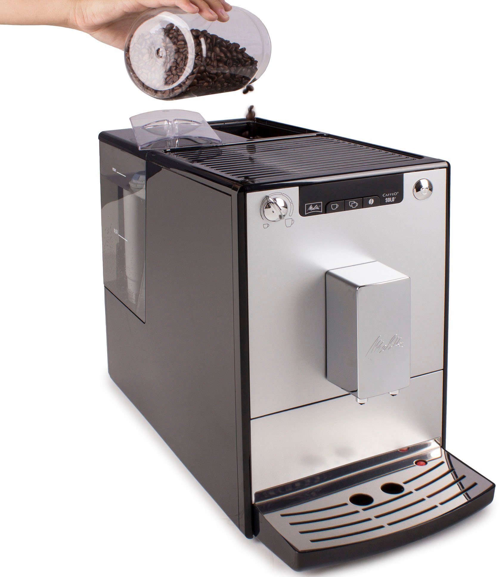 Melitta Volautomatisch koffiezetapparaat Solo® E950-201, zwart, Perfect voor caffè crema & espresso, slechts 20 cm breed