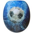 sanilo toiletzitting soccer met soft-closemechanisme blauw