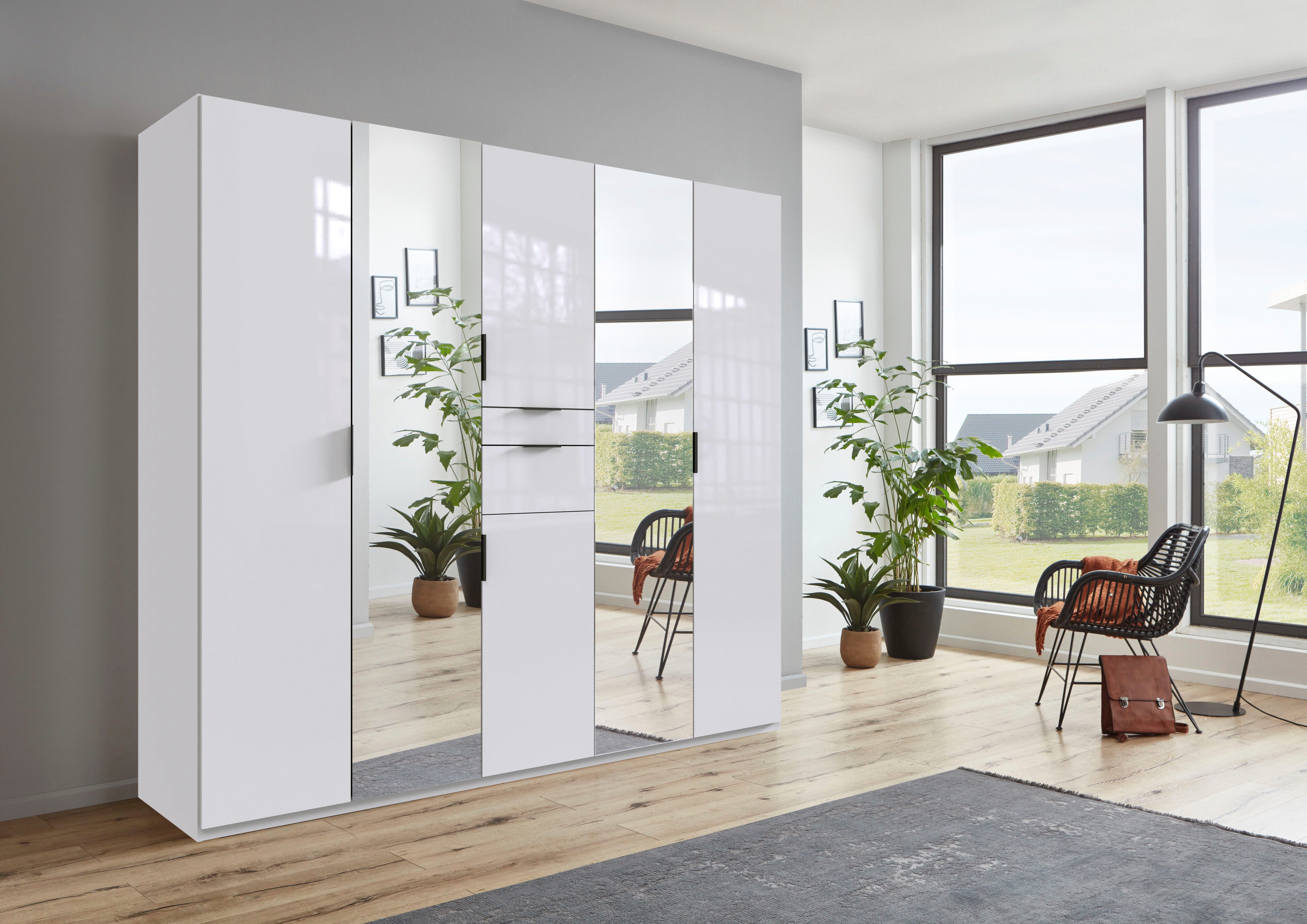 Wimex Draaideurkast Moldau kledingkast met spiegel slaapkamerkast bestseller Kies je interieur, kant-en-klaar geconfigureerd in de kast