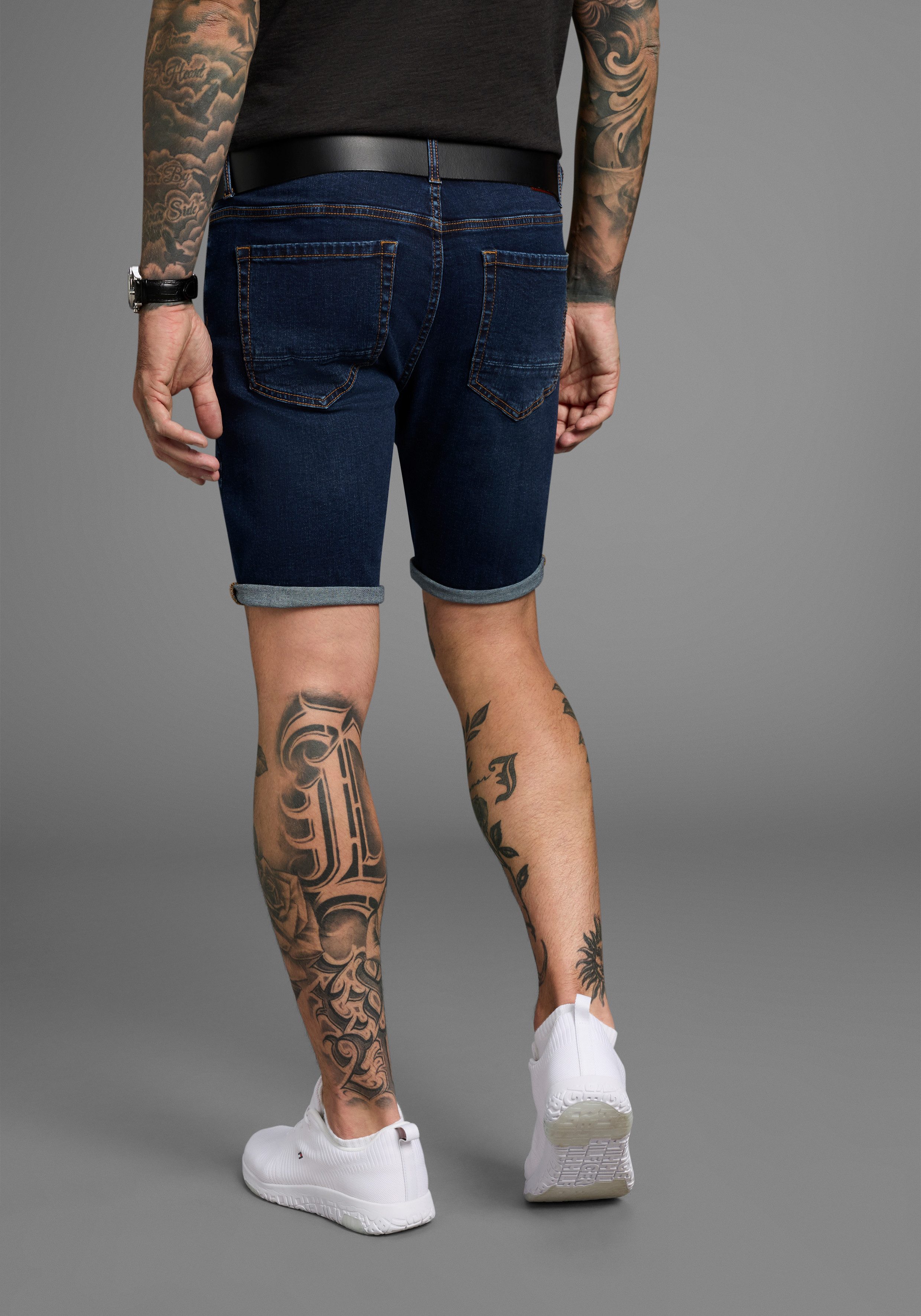 Bruno Banani Jeansshort Hutch-Shorts lage taillehoogte