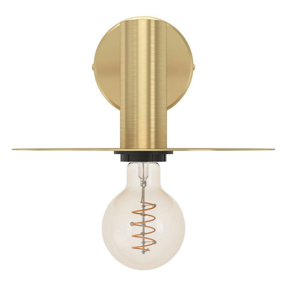 EGLO Wandlamp ESCANDELL Wandlamp, ganglamp van metaal in geborsteld messing, E27 fitting (1 stuk)