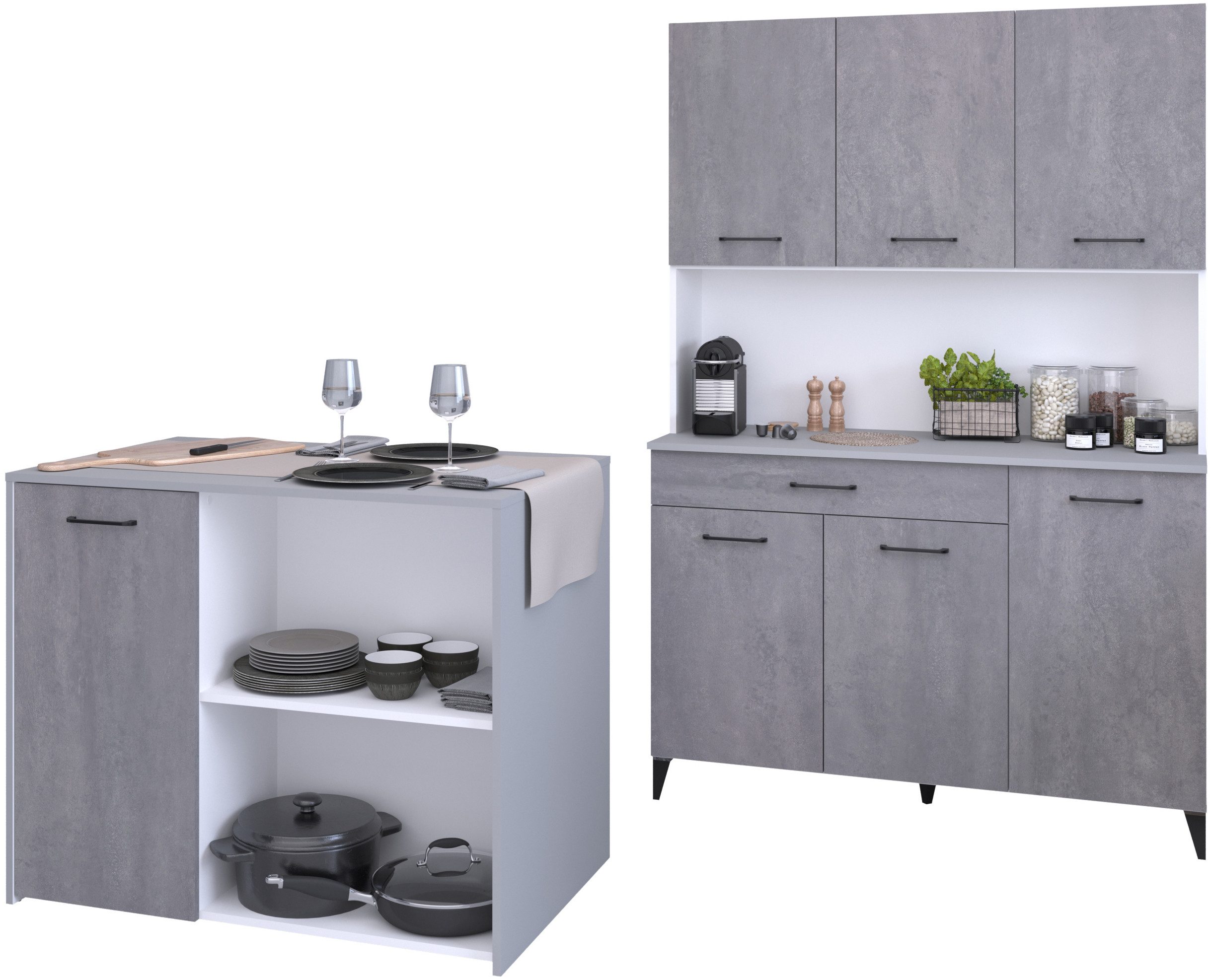 Parisot Multifunctionele kastenset Parisot Malice 4 Opbergruimte, geweldige uitstraling, flexibel te plaatsen en te gebruiken (2 stuks)
