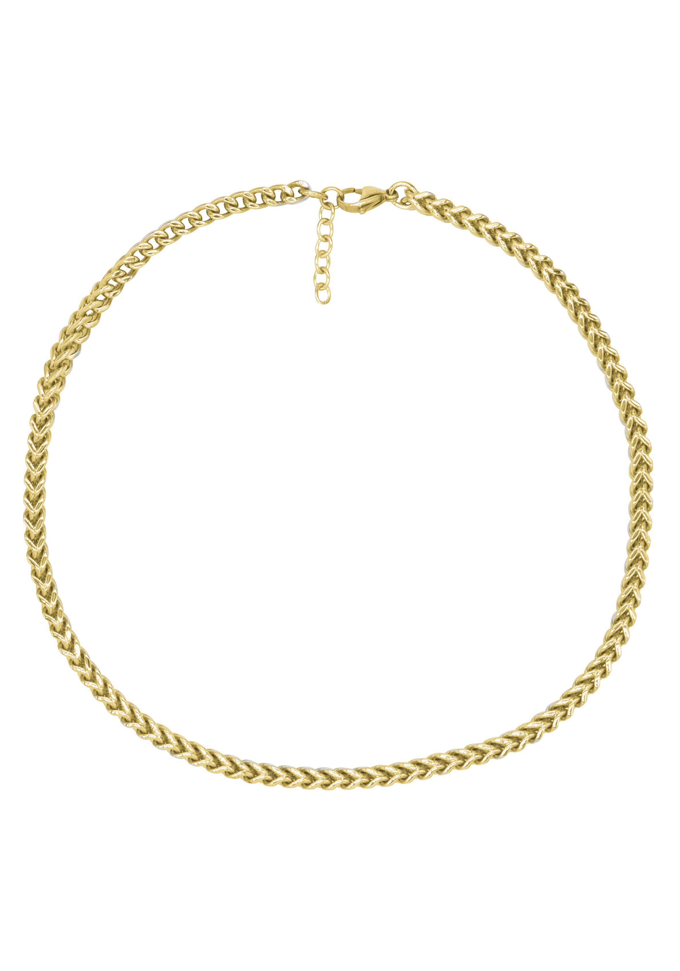 Firetti Edelstalen ketting Sieraad cadeau dubbele panzerketting schakeling, 5 mm breed