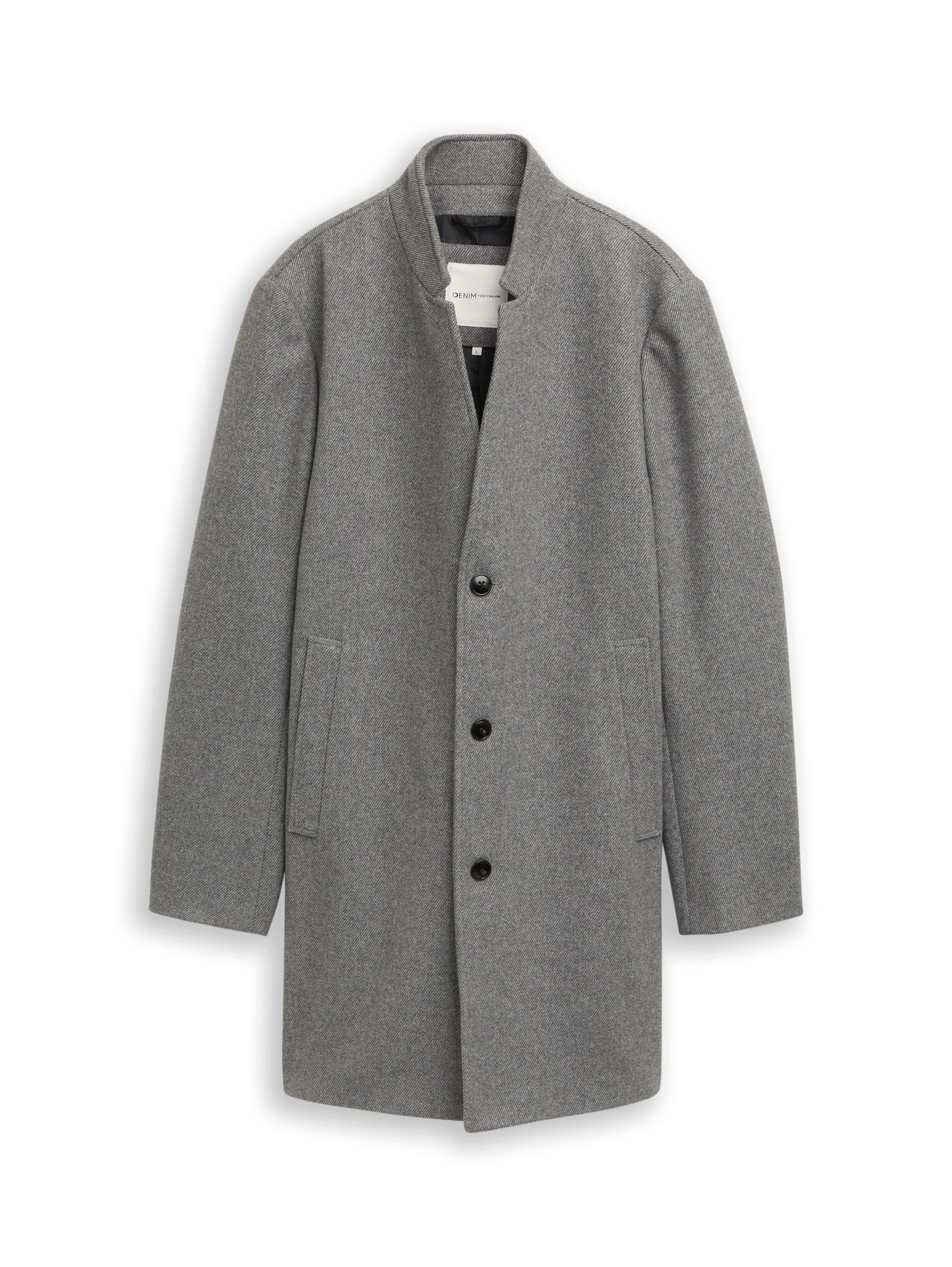 Tom Tailor Denim Wollen jack met opstaande kraag