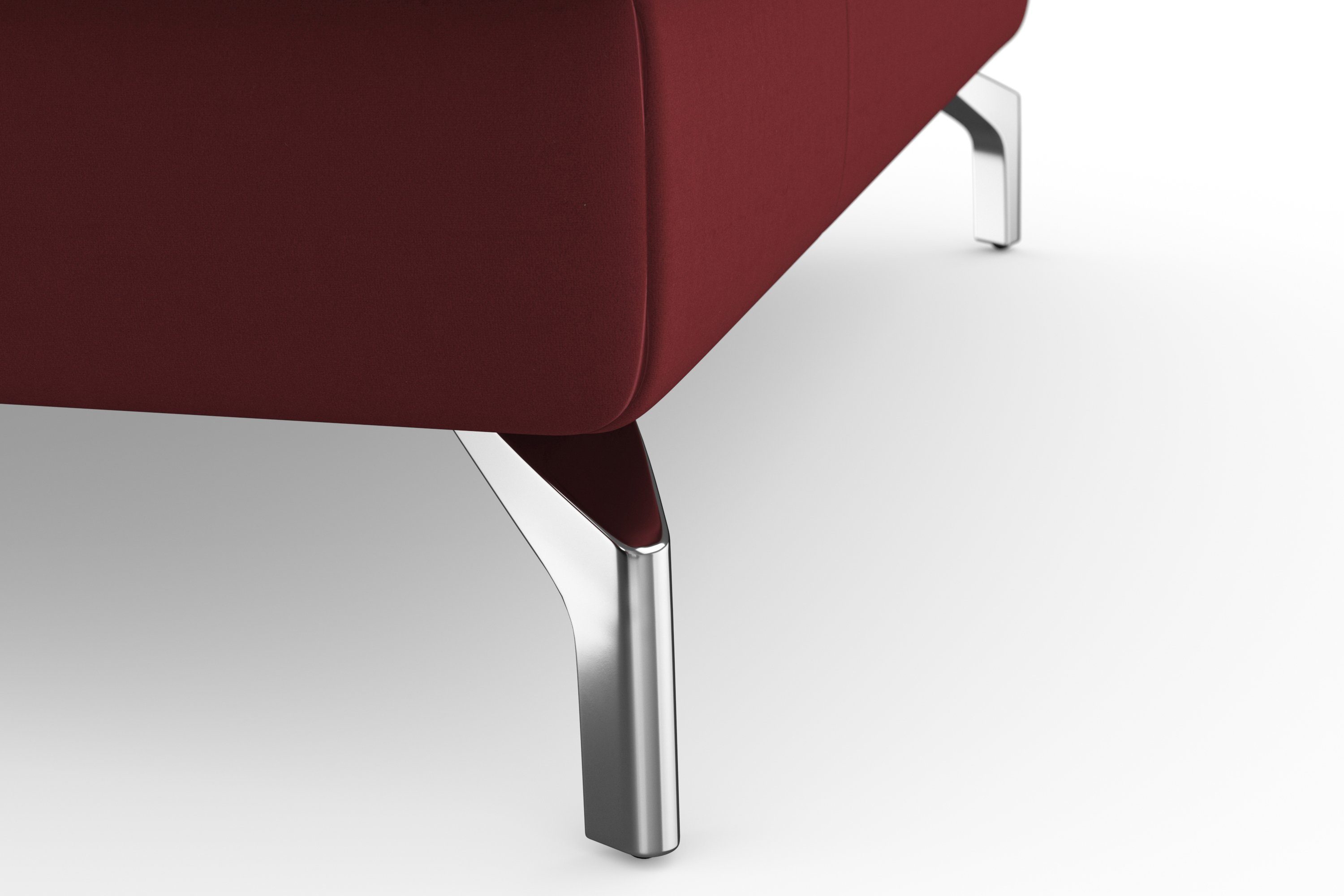 sit&more Zithoek Bendigo U-vorm inclusief zitdiepteverstelling, bodemvrijheid 12 cm, in 2 pootkleuren
