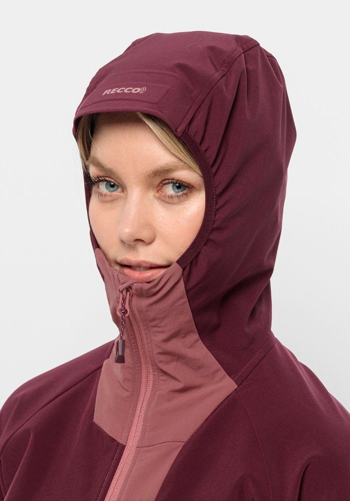 Jack Wolfskin Softshell-jack ALPSPITZE HOODY W