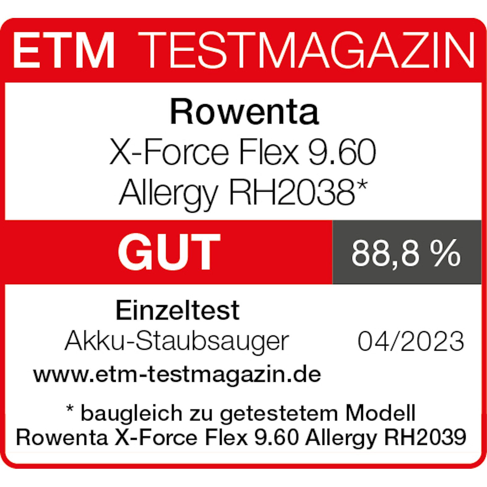 Rowenta Accu-kruimeldief en -stofzuiger X-Force Flex 9.60 Allergy, draadloos, tot 100 Air Watt, ultralicht