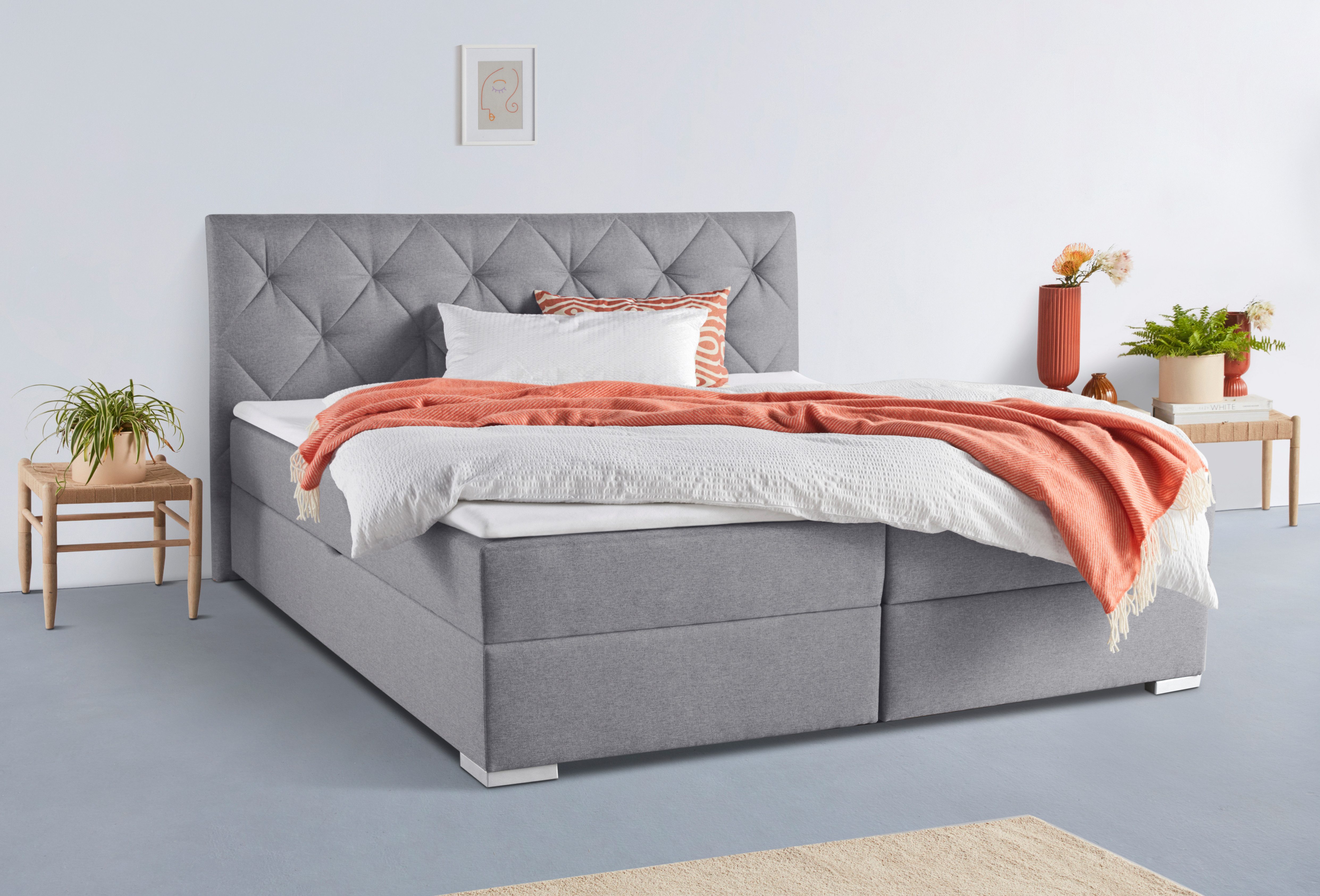 INOSIGN Boxspring Tynan optioneel met bedbox, verkrijgbaar in h2, h3 & h4