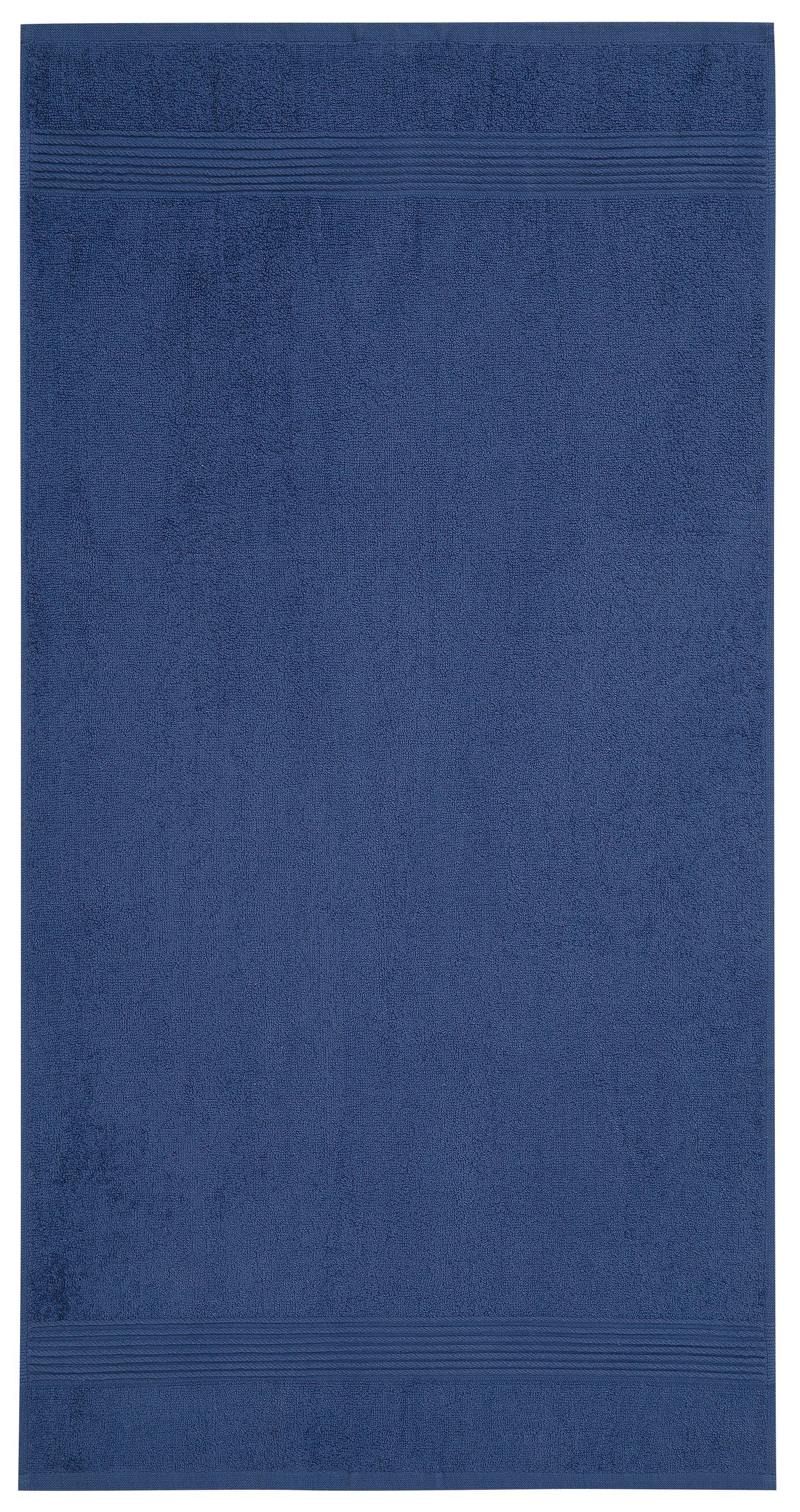 my home Handdoekenset Anna, 2 douchehanddoeken 70x140, 4 handdoeken 50x100 Handdoekset, gestreept randdessin, 100% katoen, tweekleurig (set, 6-delig)