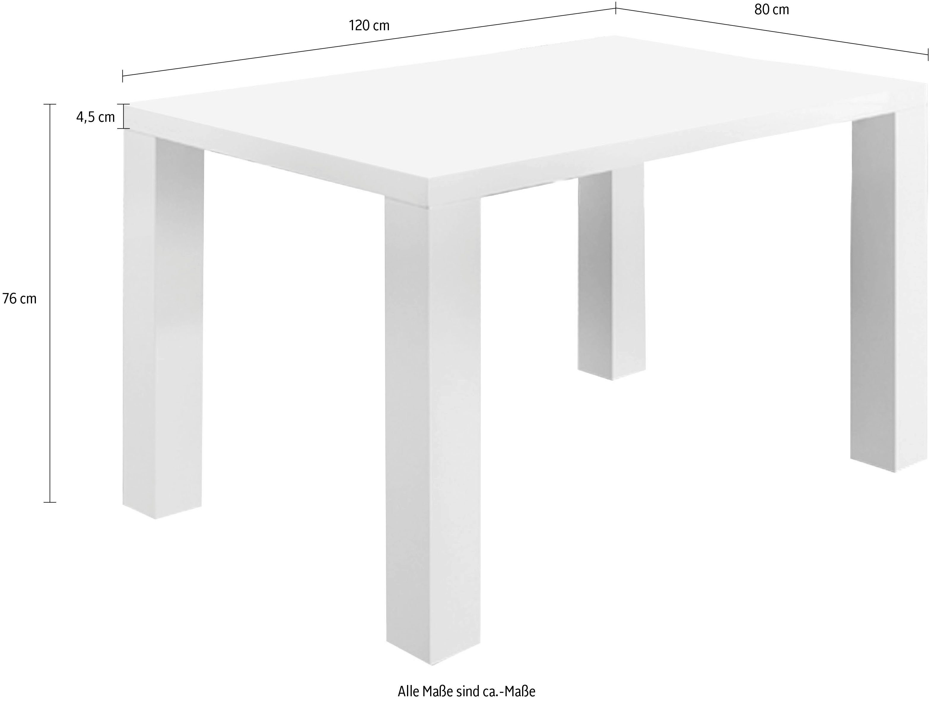 SalesFever Eettafel in chique hoogglans
