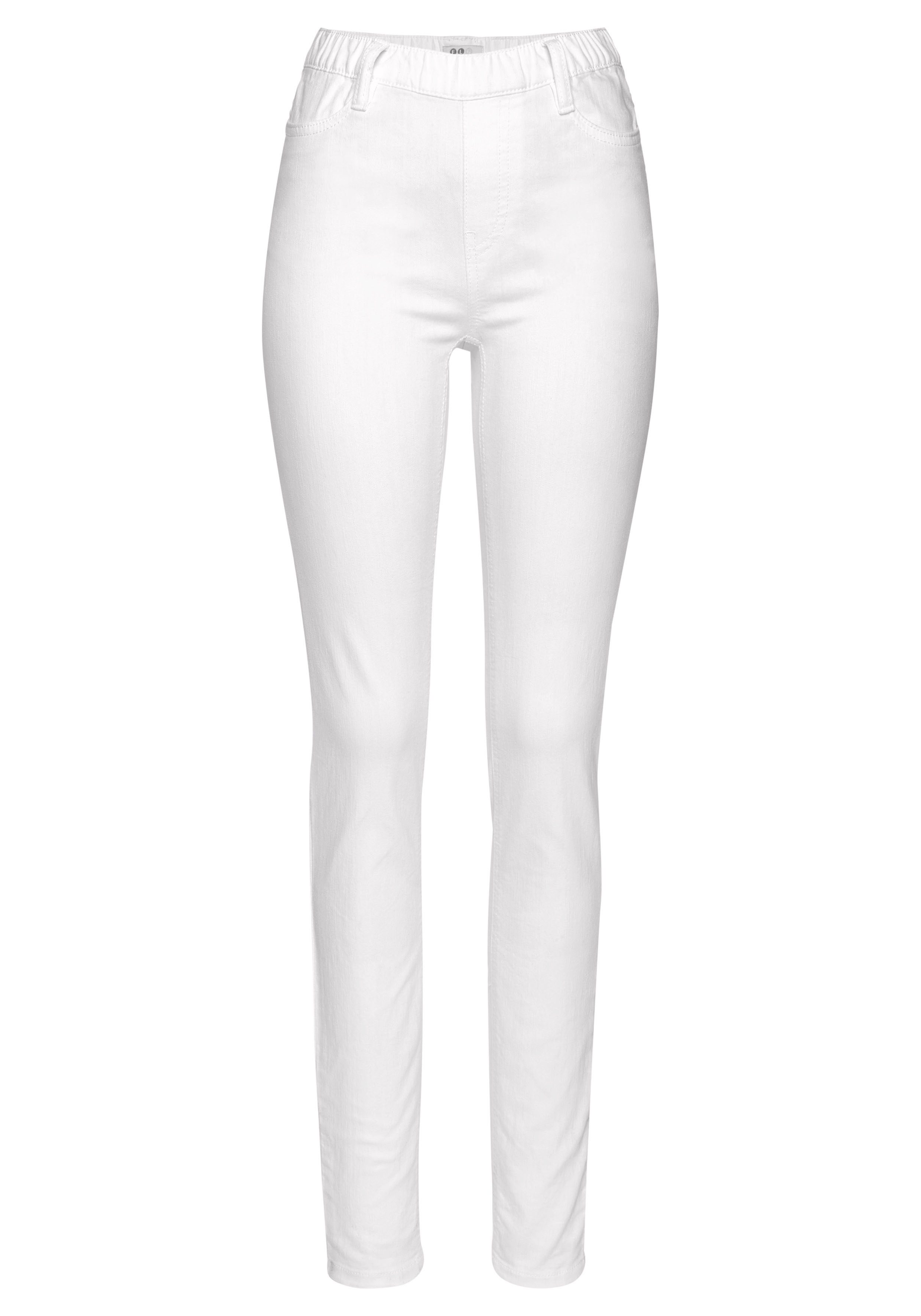 Flashlights Jeggings strakke pasvorm skinny jeans used-look-wassing hoge taille (Set van 2)