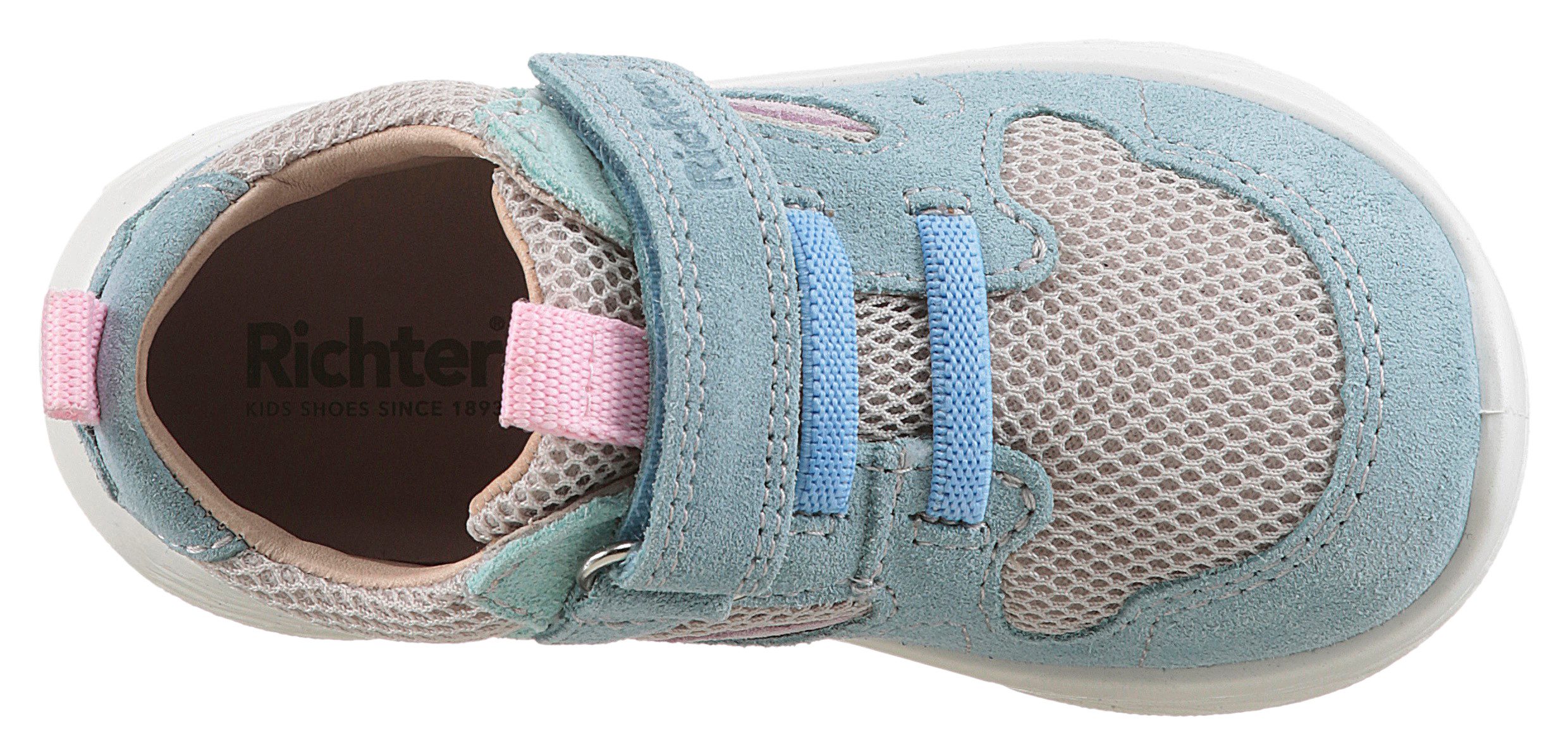 Richter Sneakers Timmy WMS: gemiddeld Klittenbandschoen met praktische elastische band, maat sjabloon om te downloaden