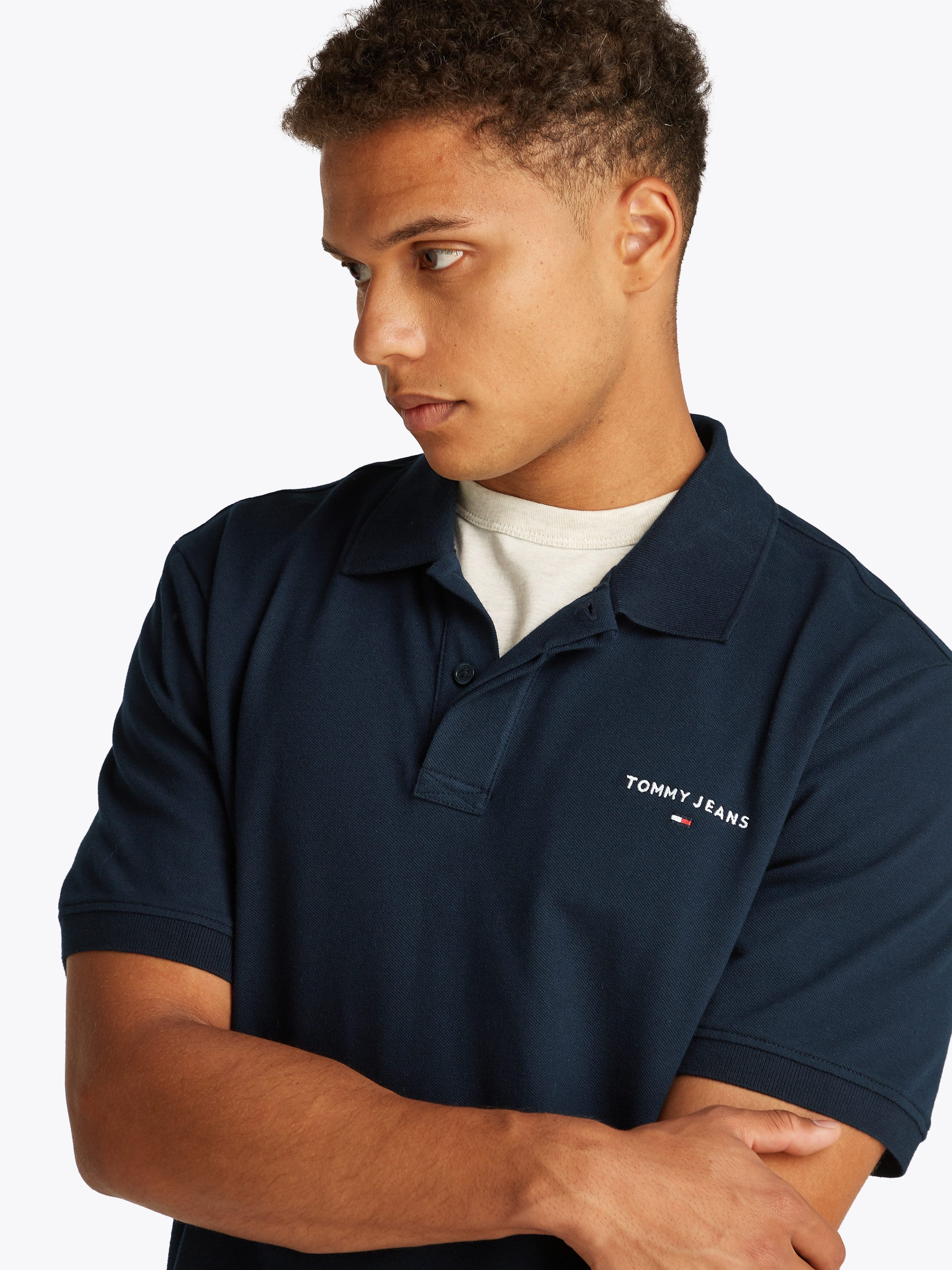 TOMMY JEANS Poloshirt TJM REG LINEAR POLO EXT