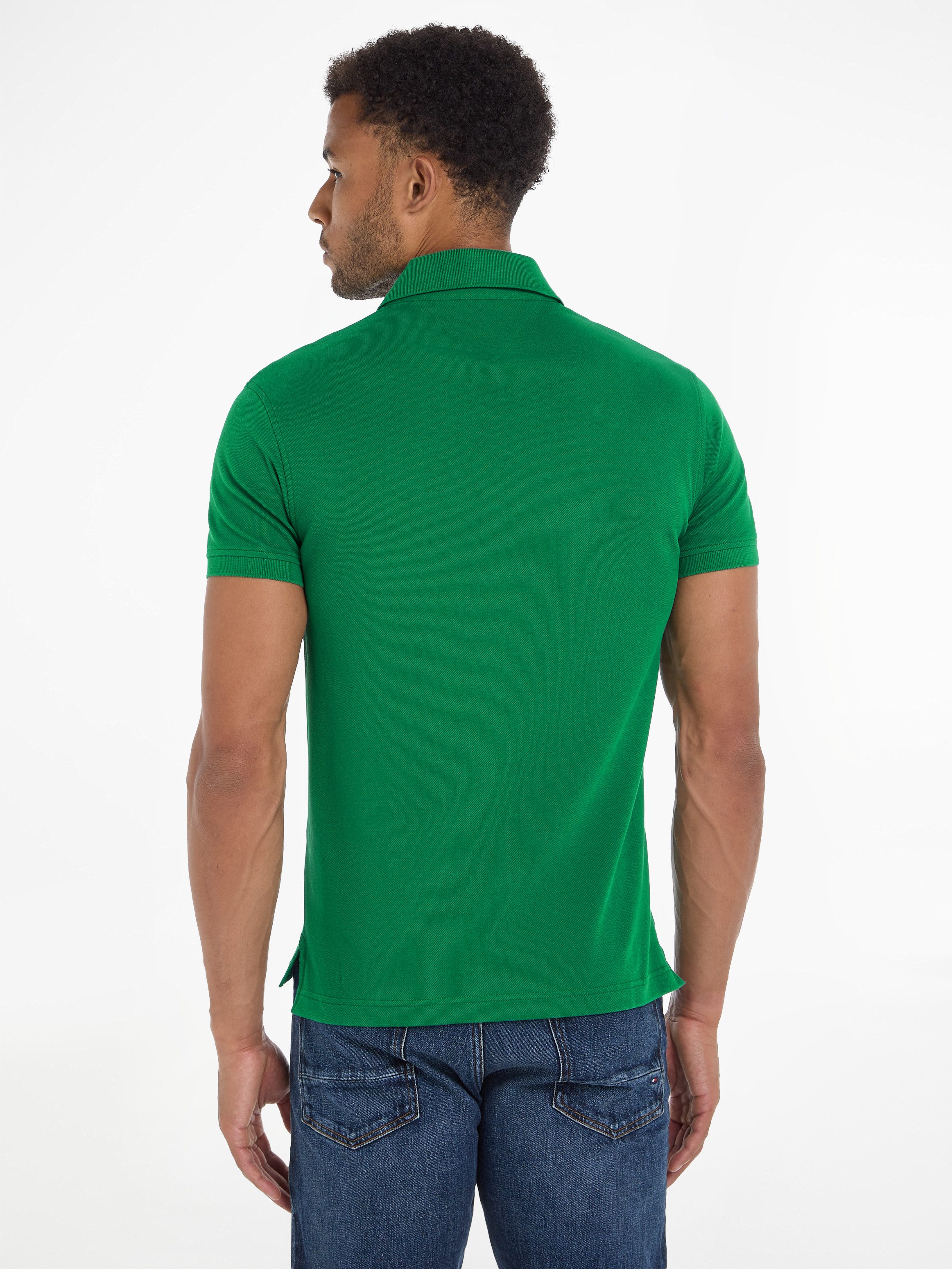Tommy Hilfiger Poloshirt 1985 SLIM POLO van iets gestructureerd piqué