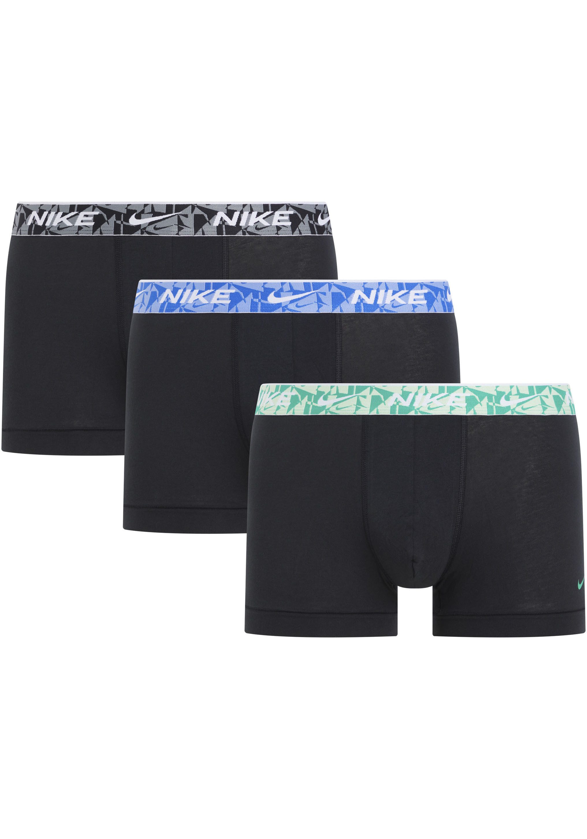 NIKE Underwear Trunk 3PK met gekleurd nike logo-elastische tailleband (3 stuks)
