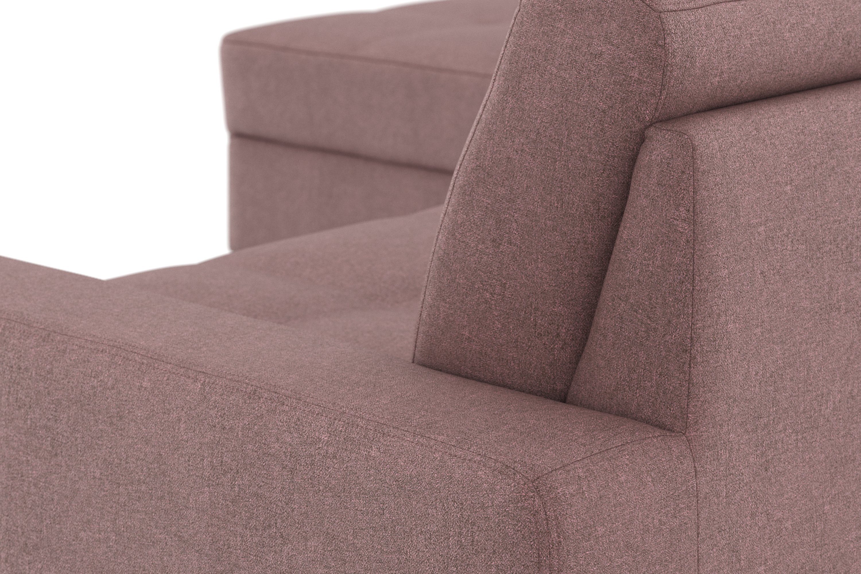 DOMO collection Hoekbank Florentina tijdloos en elegant, zitnaden als designelement, L-vorm