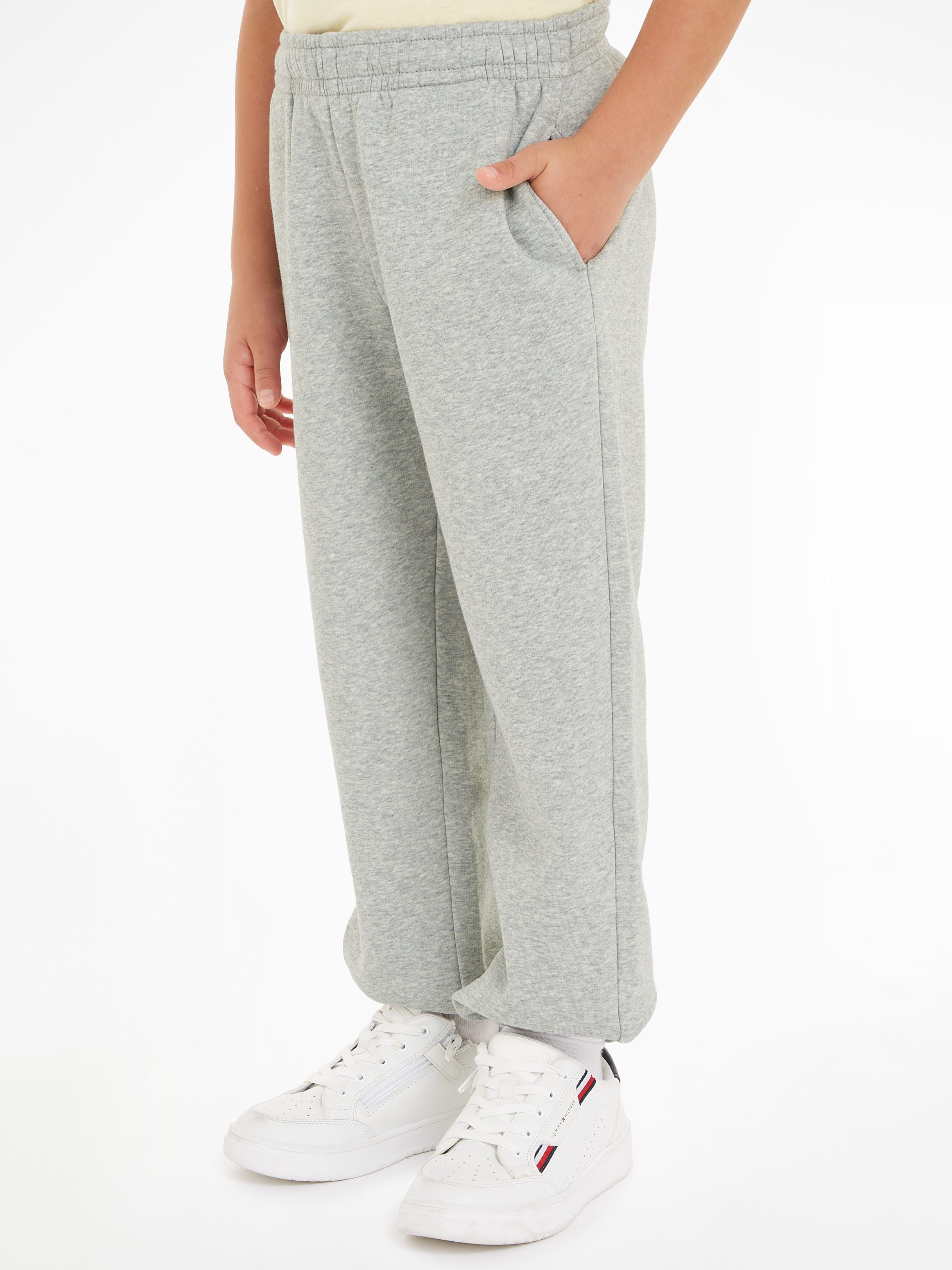 Tommy Hilfiger Shirt met lange mouwen en broek U TIMELESS FLEECE SET Baby’s tot 2 jaar, gemêleerd materiaal (set, 2-delig, 2 stuks)