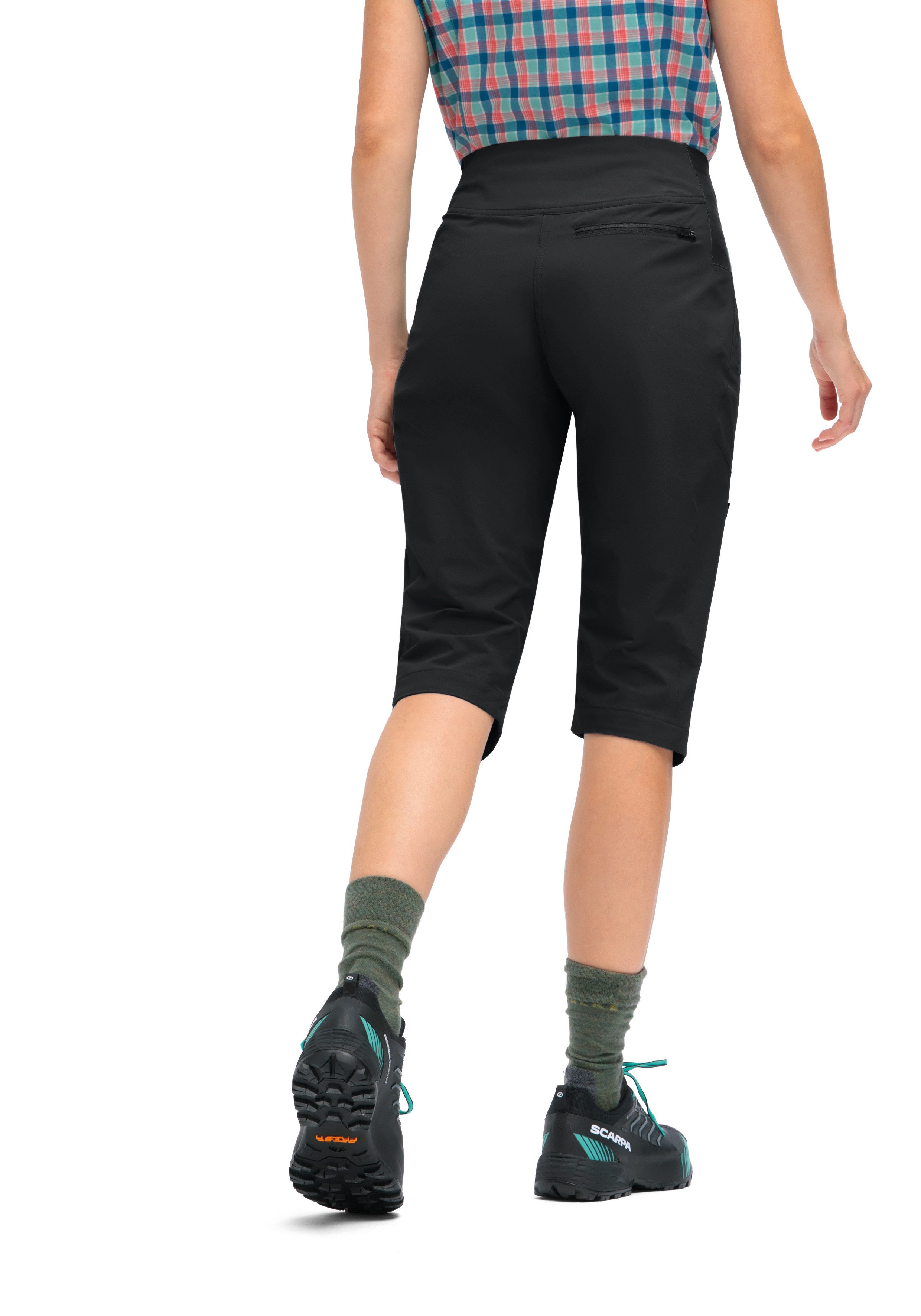 Maier Sports Outdoorbroek Inara slim Capri Vario Dames wandelbroek, elastische functionele broek met 4 zakken, slim fit