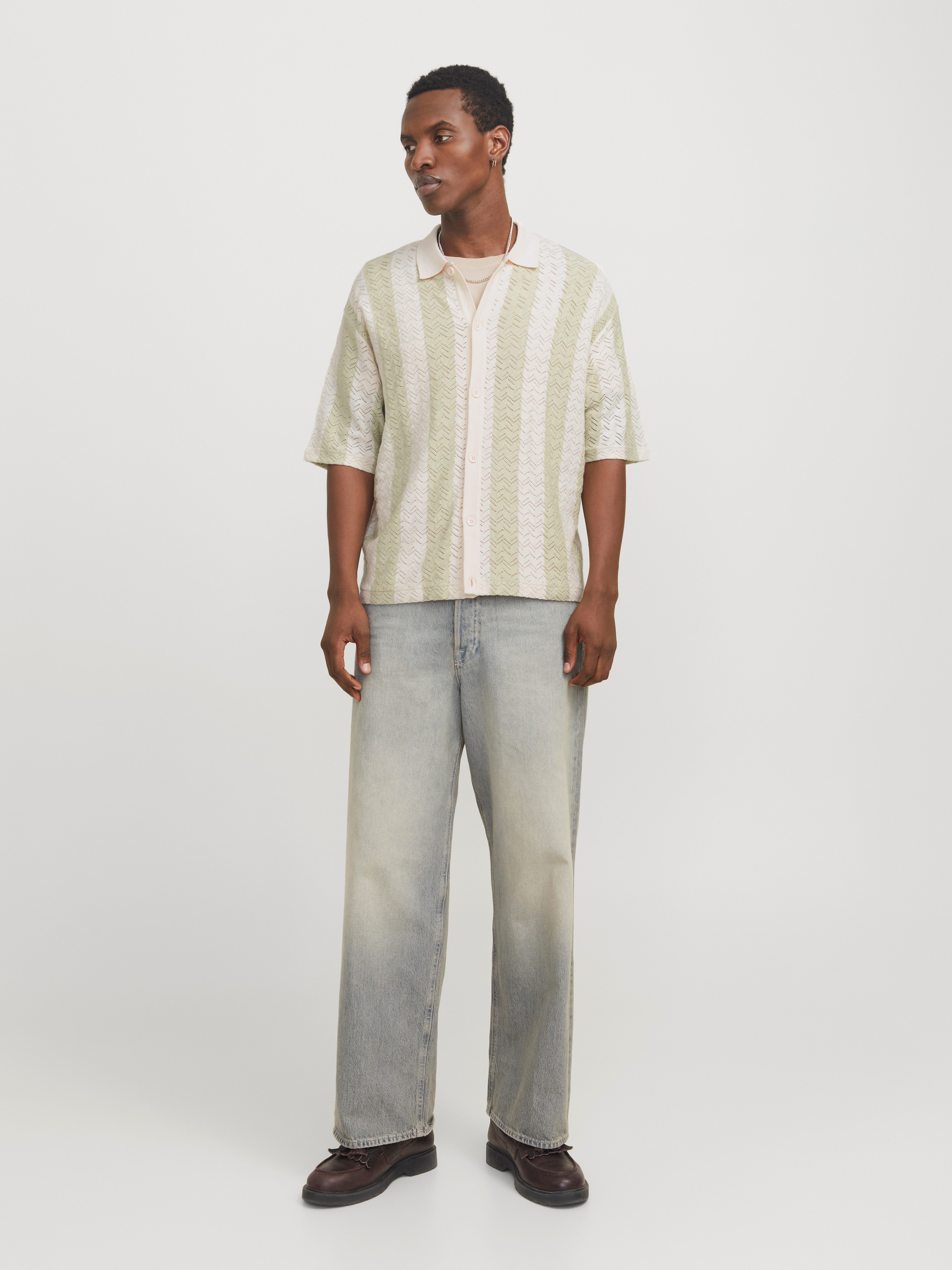 Jack & Jones Trui met polokraag JORTYLER KNIT SS POLO SN