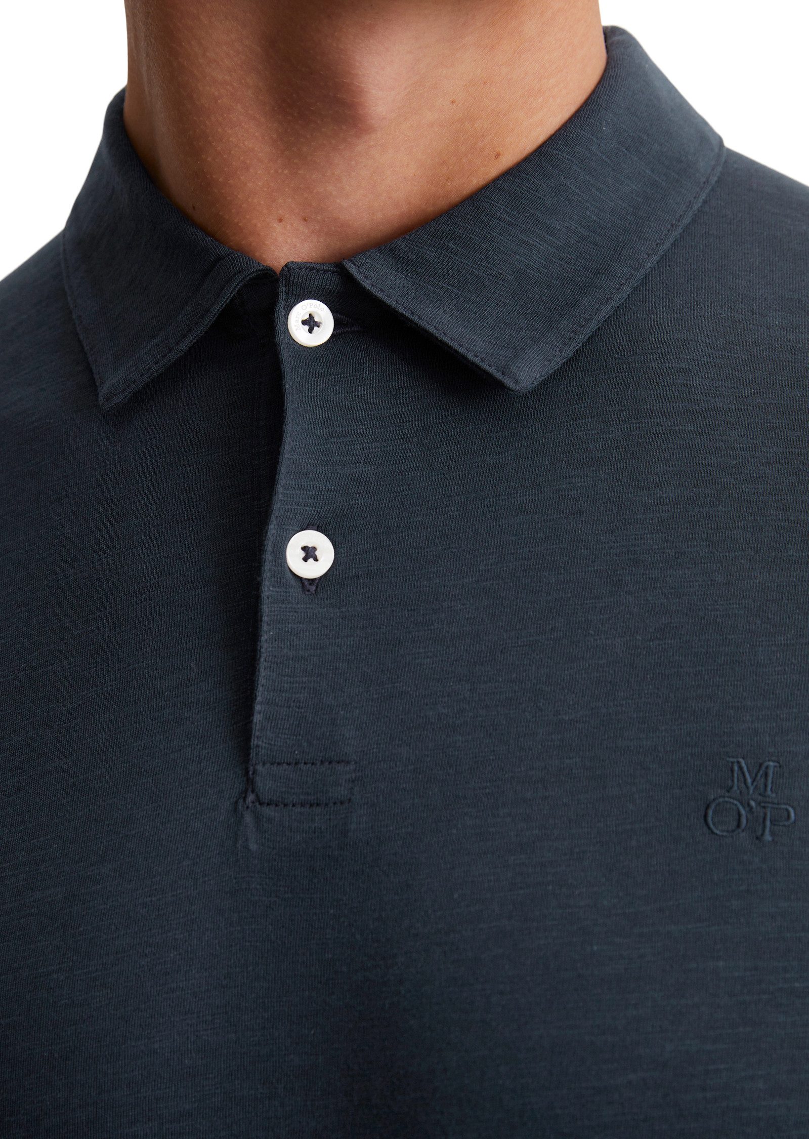 Marc O'Polo Poloshirt met levendige, dynamische oppervlakte