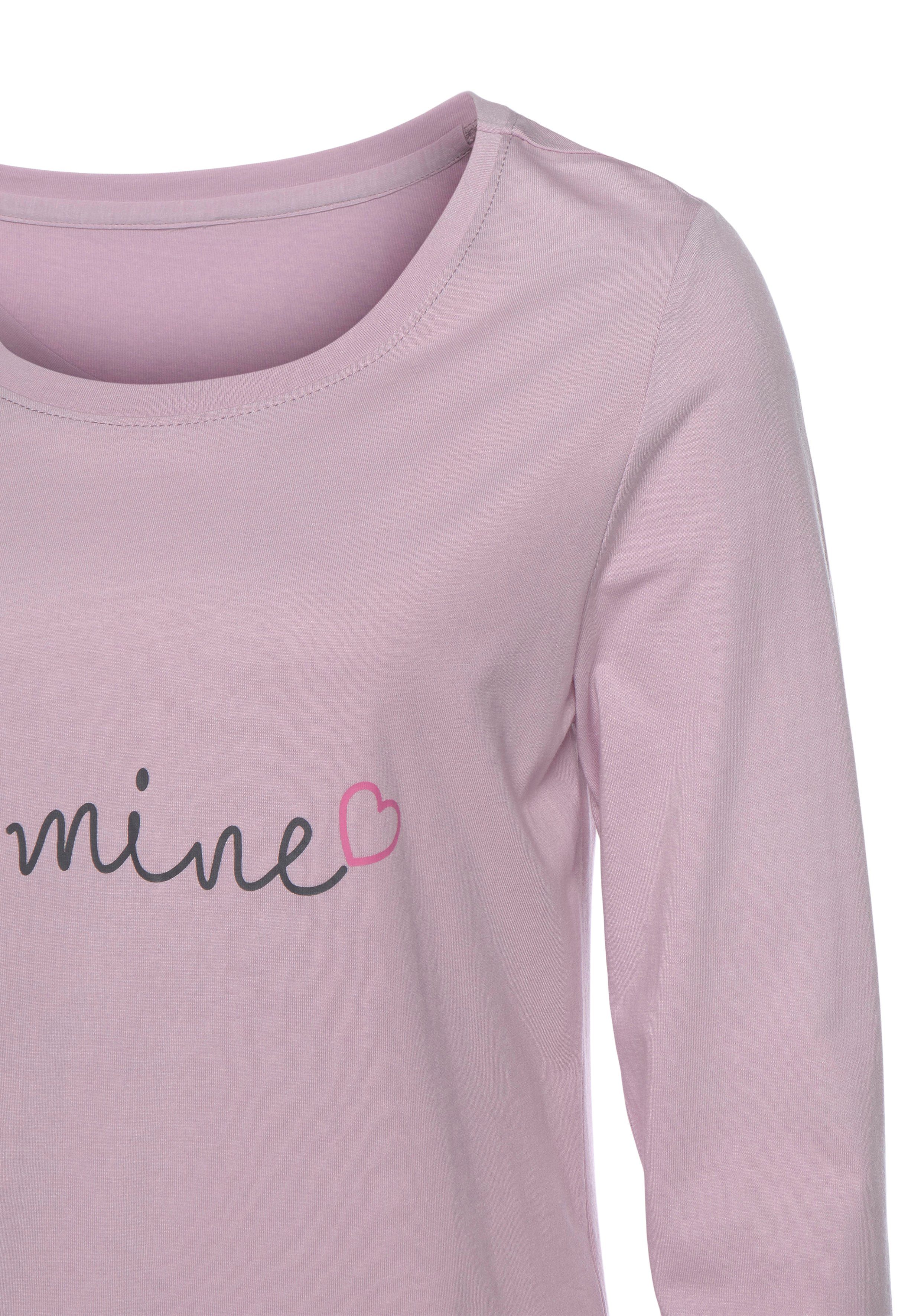 Vivance Dreams Pyjama met hartjesprint (set, 2-delig)