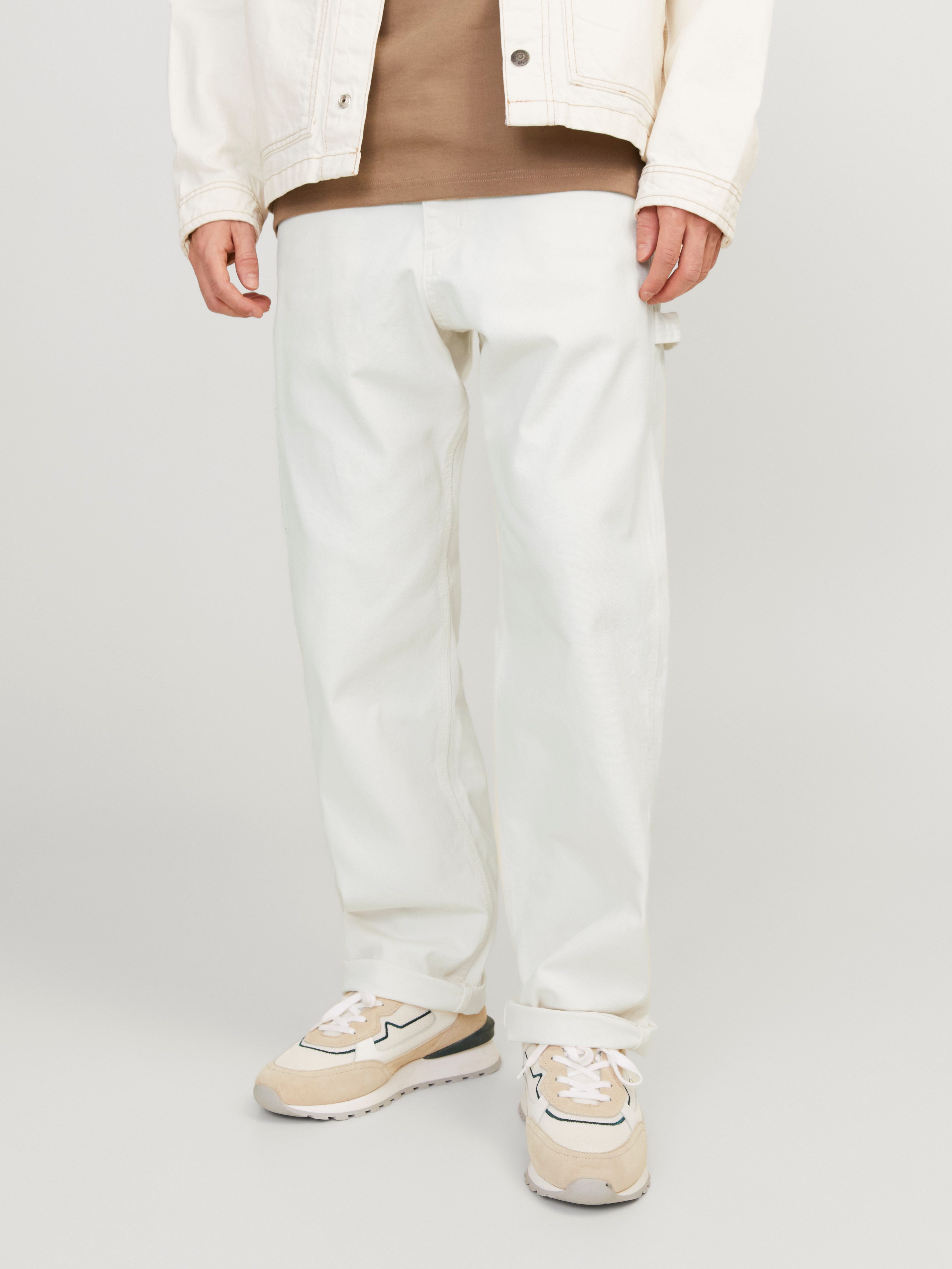 Jack & Jones Cargobroek JPSTEDDIE CARPENTER PANTS NOOS heren cargobroeken maat 32 wit