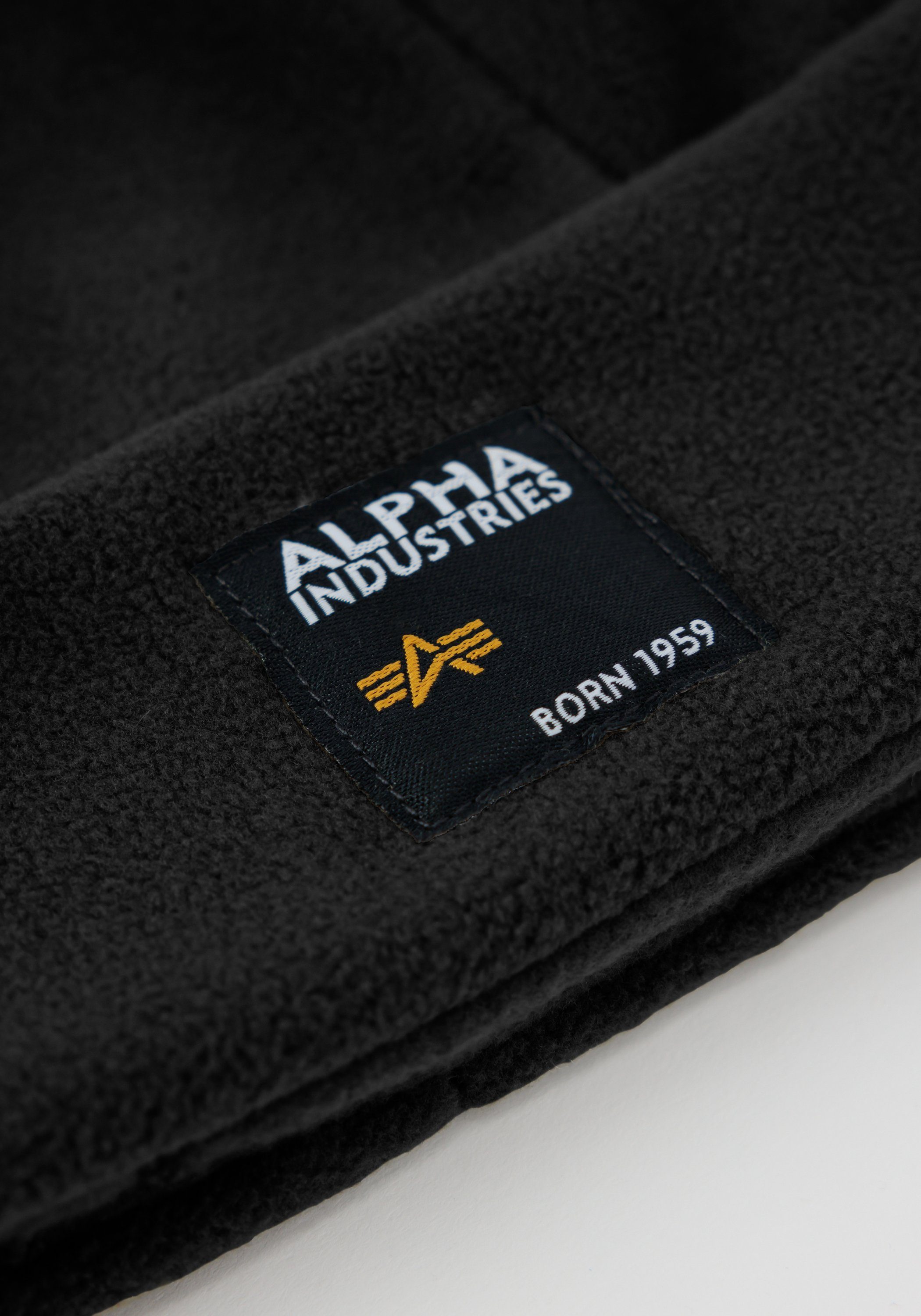 Alpha Industries Skimuts Alpha Industries Accessoires - Headwear Label Fleece Beanie